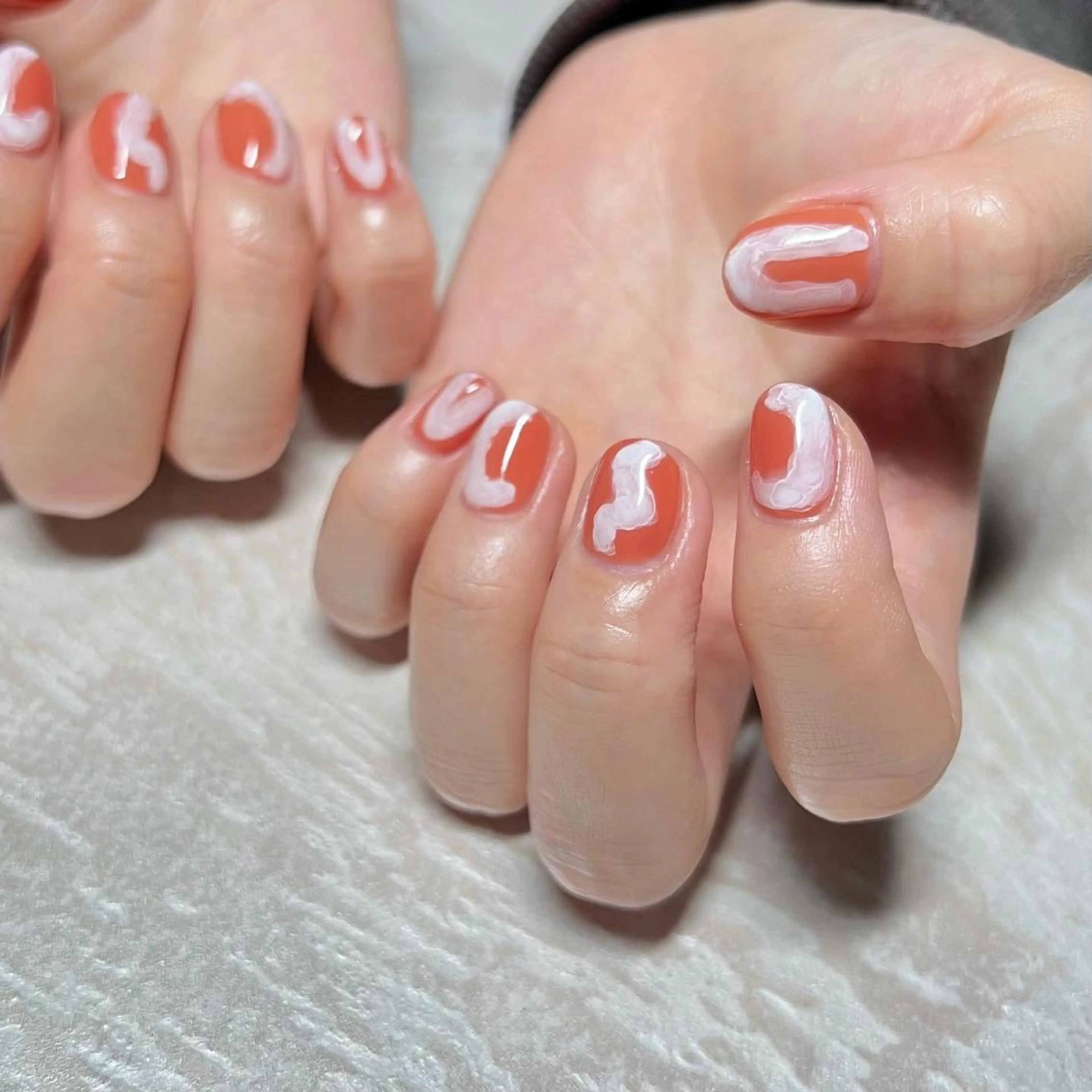 ネイル マグネットネイル ニュアンスネイル ショートネイル gemickle nailのネイルデザイン