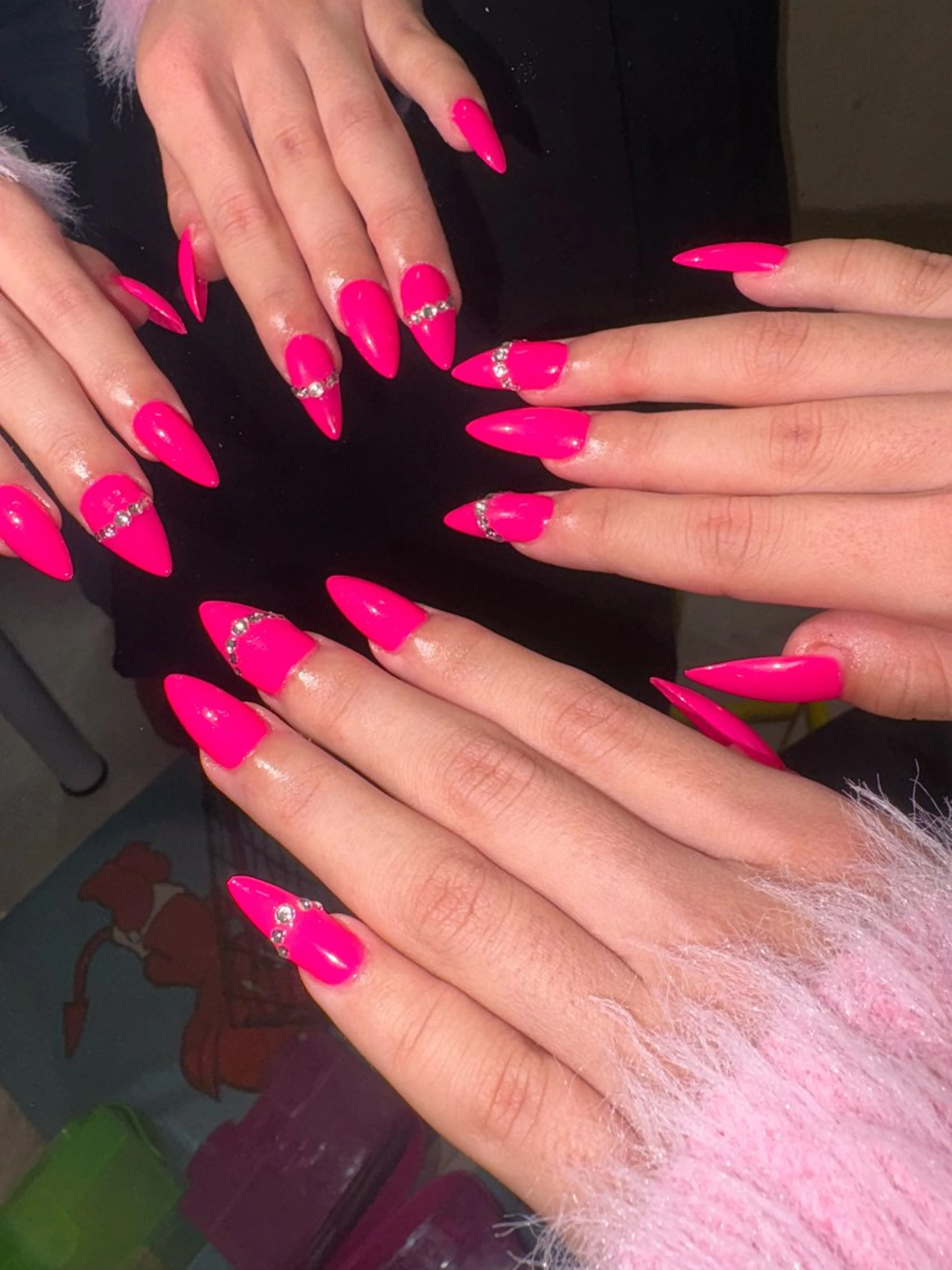 ネイル ピンク 33nail✴️栄 スミレ❇️Gel-xのネイルデザイン