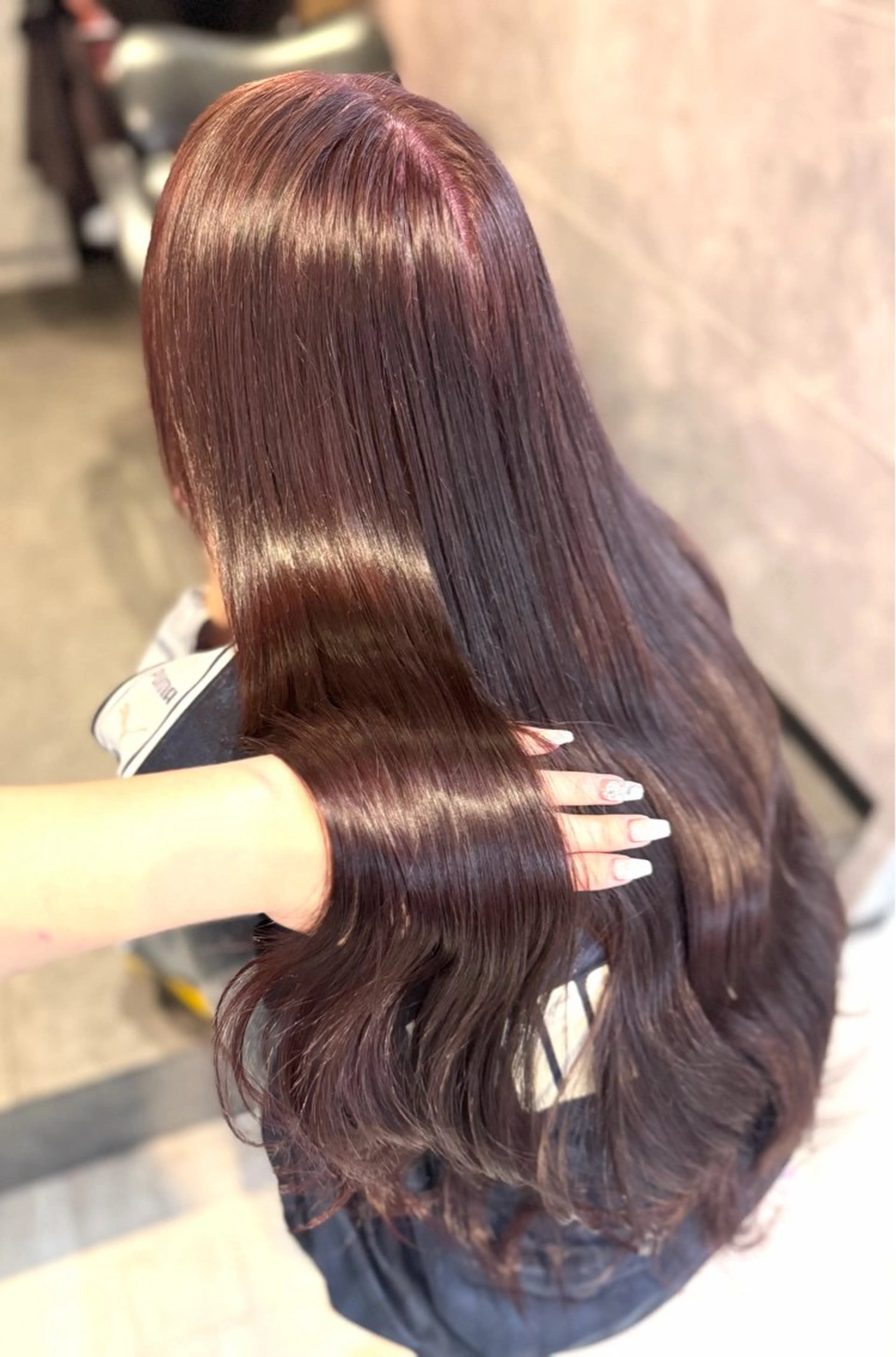 ロング カラー ヘアカラー トリートメント 🩶鈴木茉奈🩶艶髪 /透明感/暖色カラーのヘアスタイル