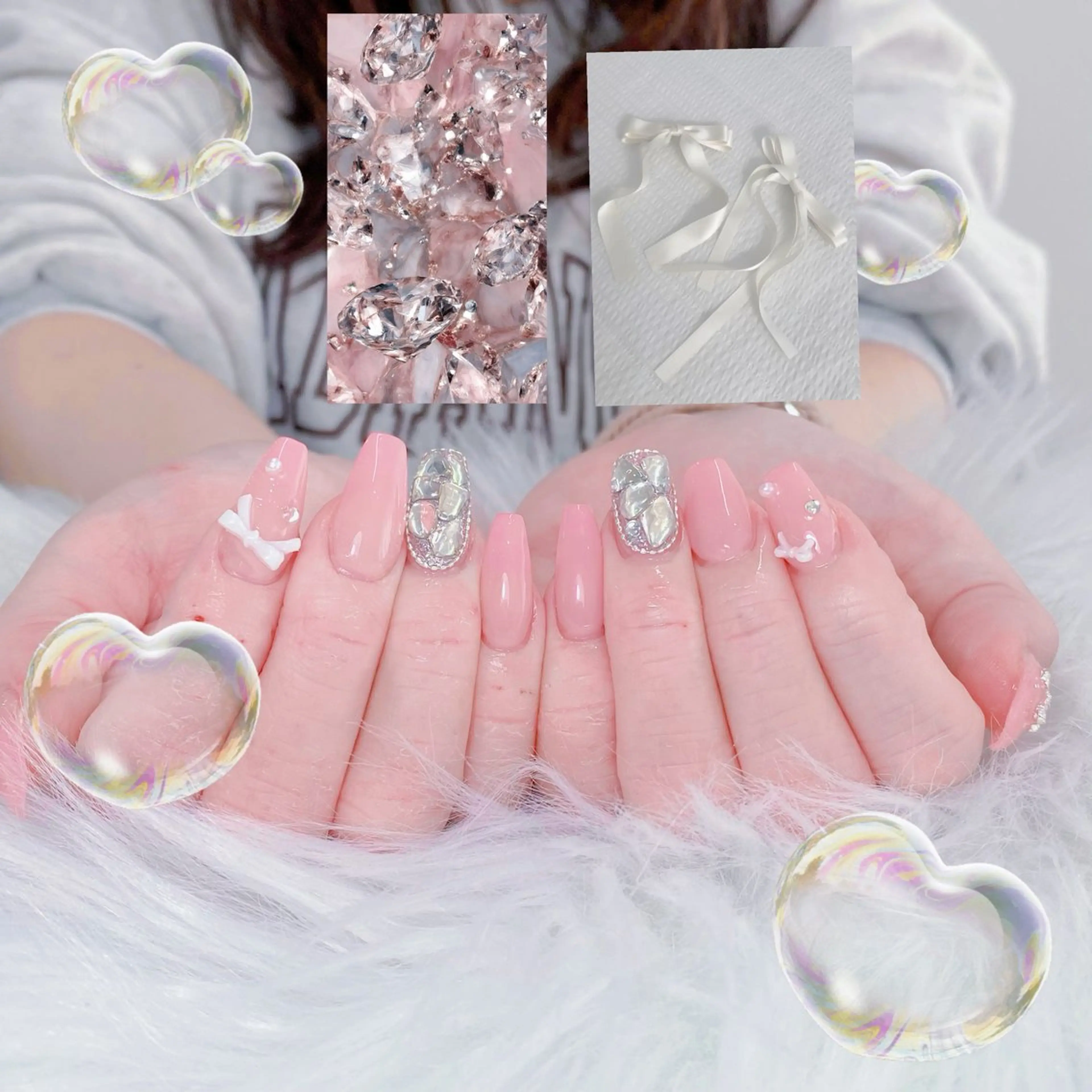 カラー グラデーションカラー ピンクカラー ハンドネイル AIN Nailのネイルデザイン