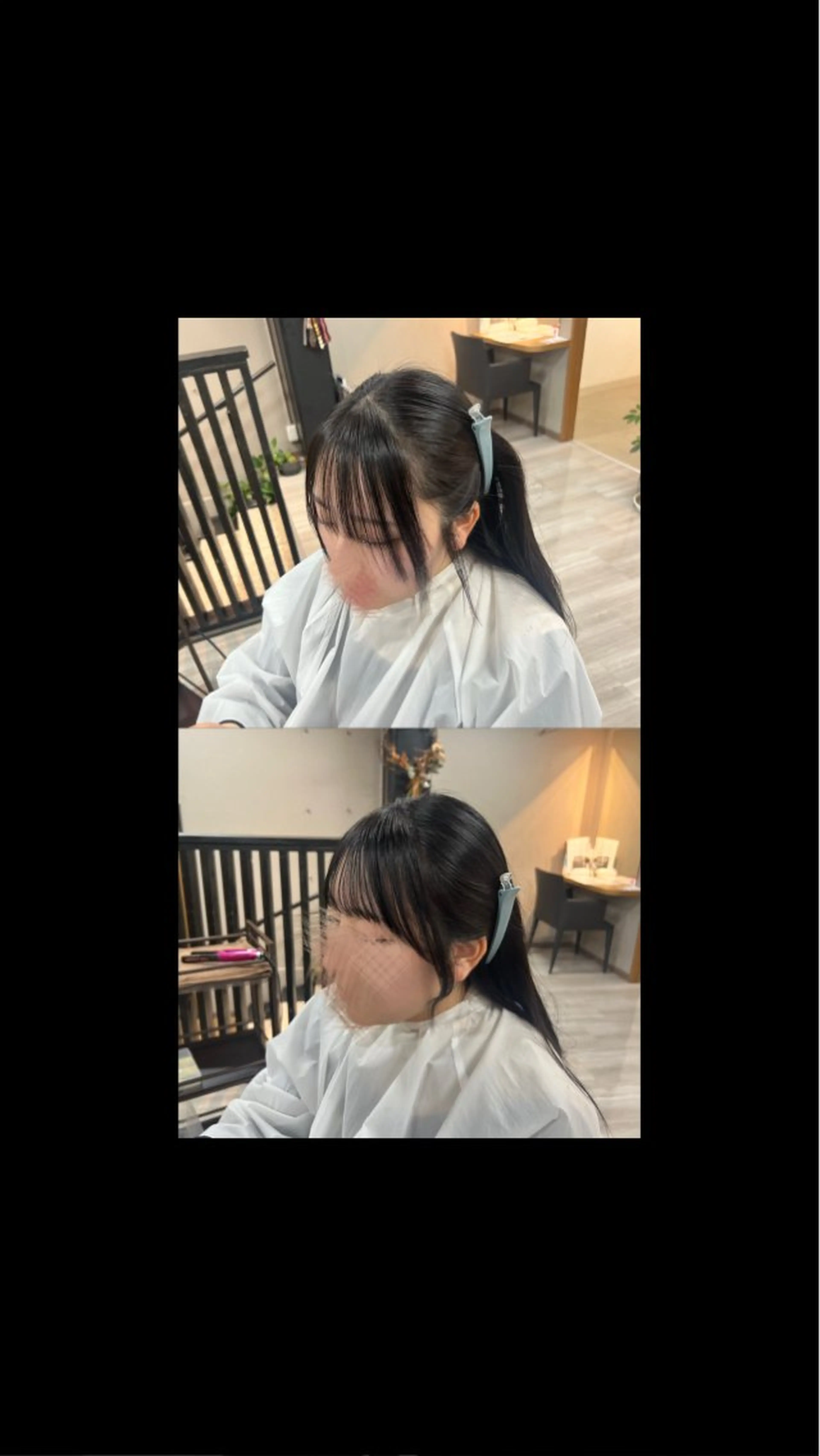 ロング 顔周りカット 小顔カット カット arika ミズキのヘアスタイル