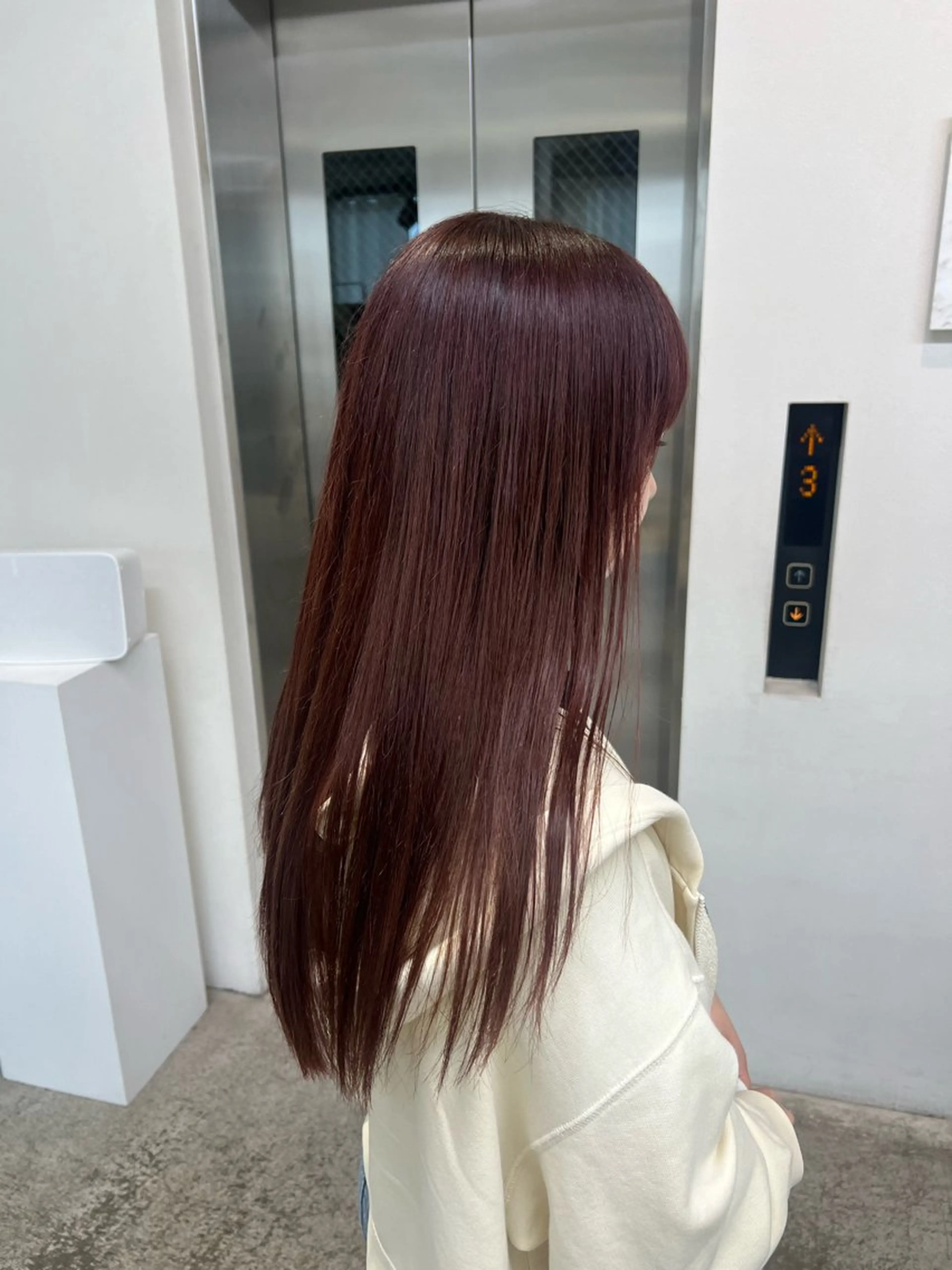 ロング カラー ラベンダーカラー ピンクカラー ピンクラベンダー ヘアカラー トリートメント AmiLi HONOKAのヘアスタイル
