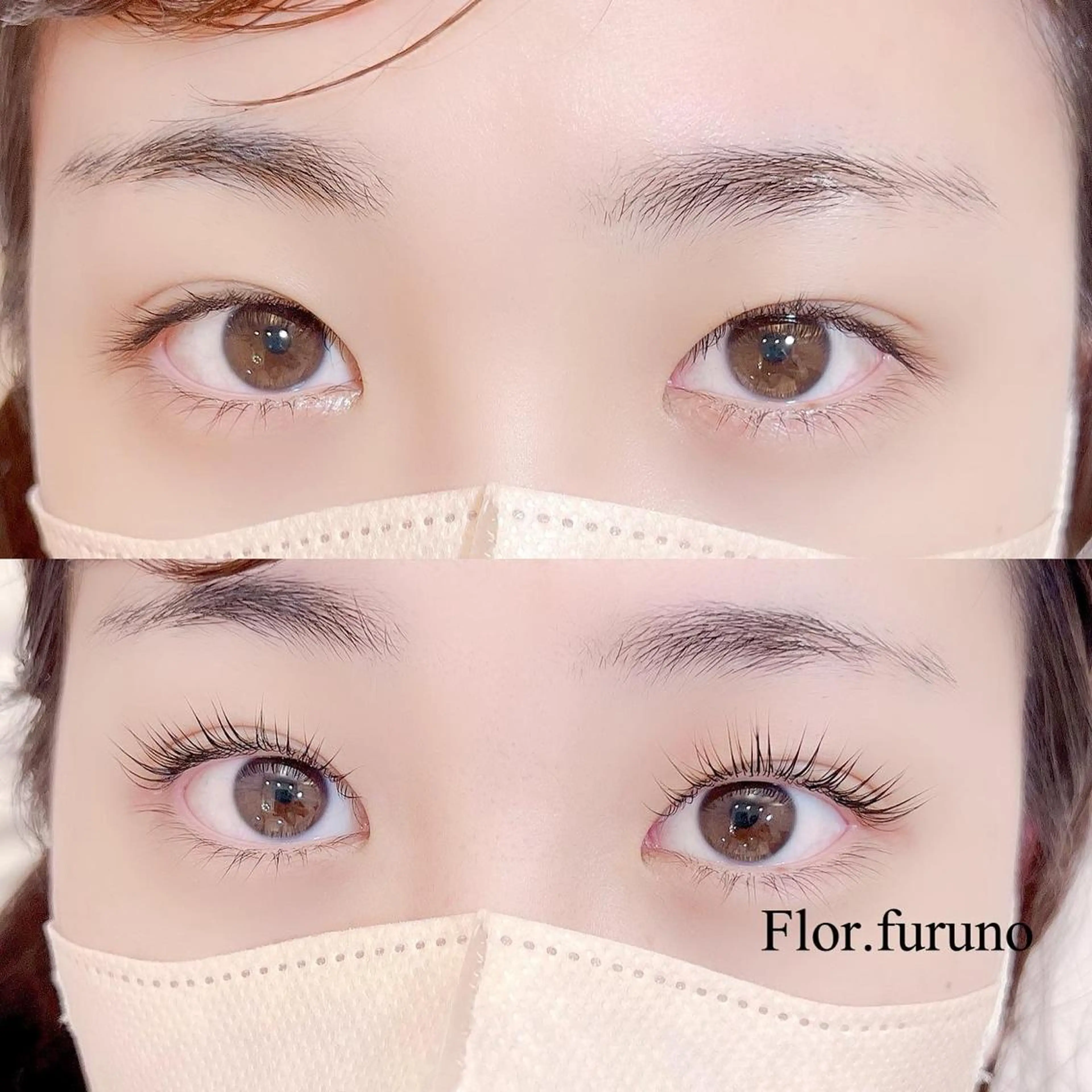 マツエク・マツパ アイブロウ パリジェンヌラッシュリフト マツパ Flor上大岡 ＊フルノ リナ＊のマツエク・マツパデザイン