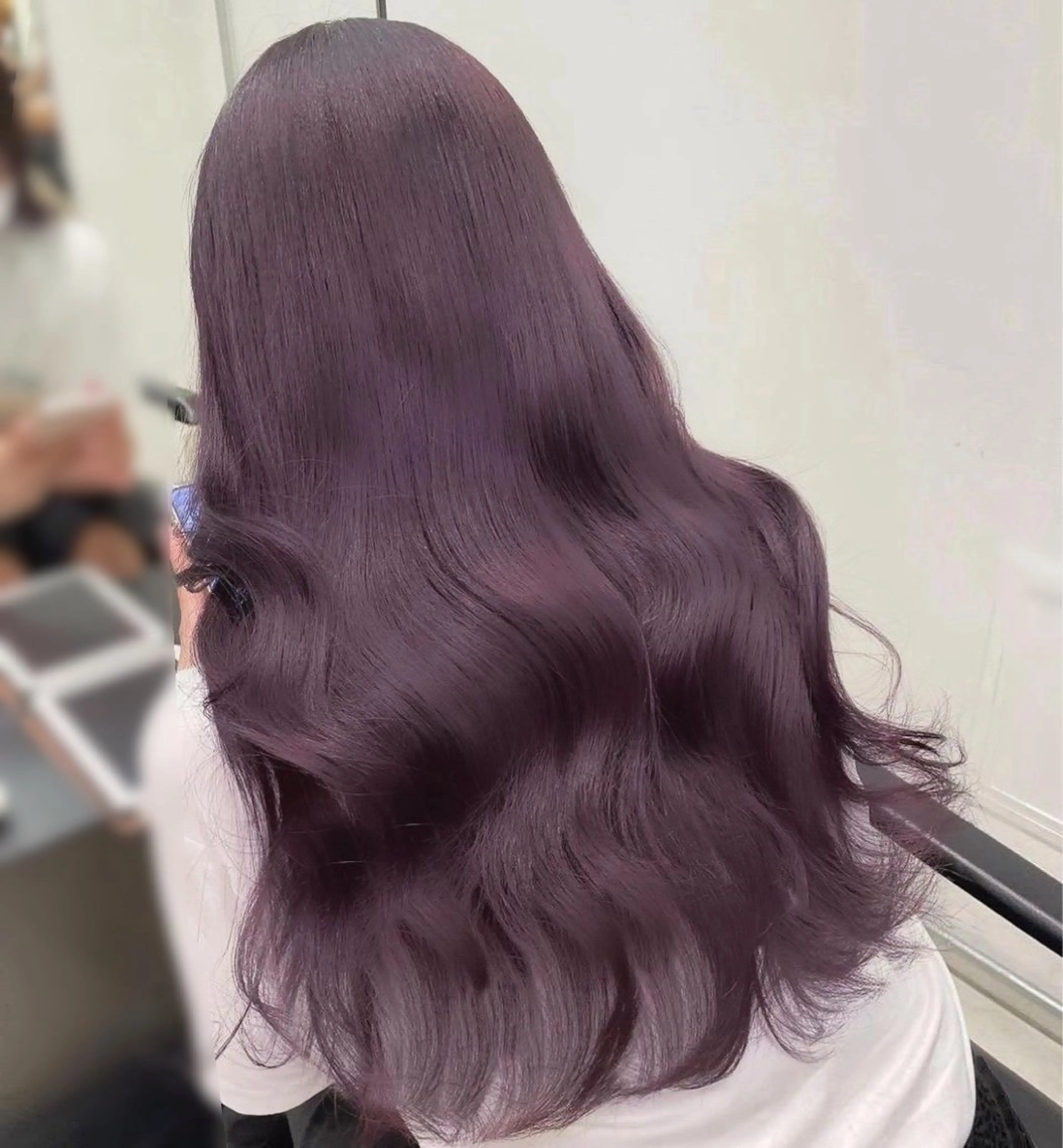 ロング カラー ブリーチ ラベンダーカラー ブリーチなしカラー 💖札幌カラー 指名No.1💖玲奈のヘアスタイル