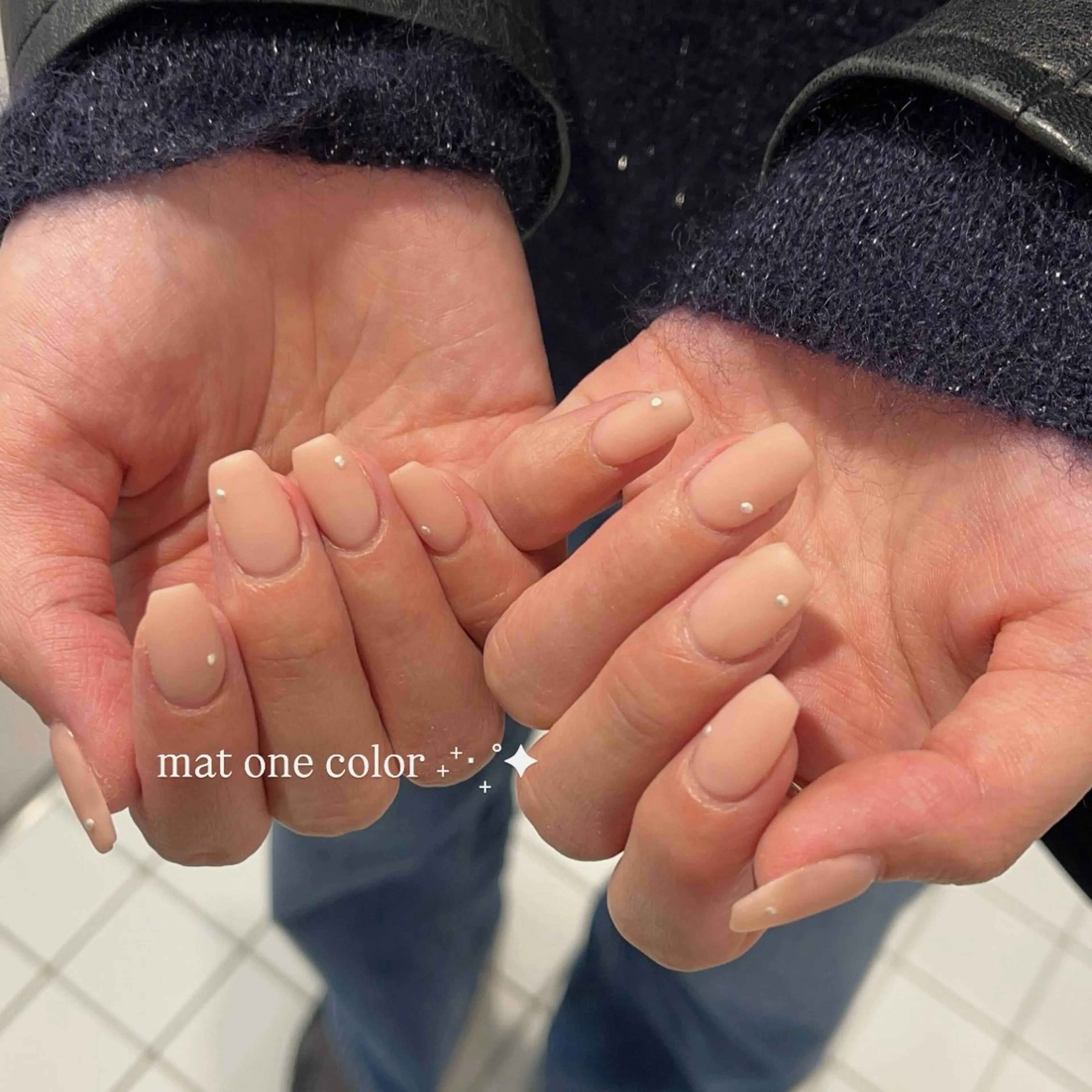 ネイル キラキラネイル ロングネイル マットネイル ワンカラーネイル リボン ハンドネイル eight nail 春菜のネイルデザイン