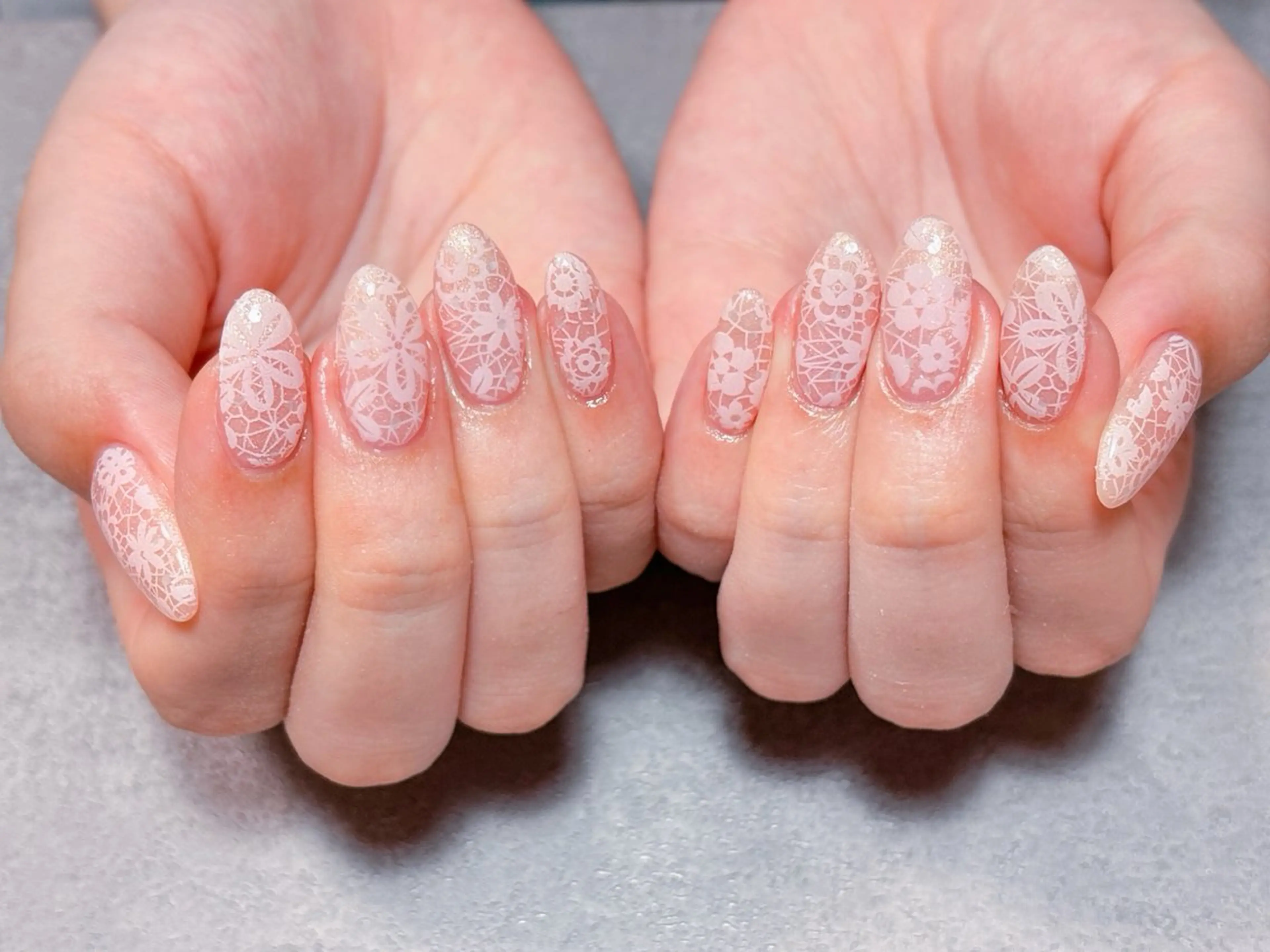 ネイル フラワーネイル ジェルネイル レース マグネットネイル ミラーネイル ハンドネイル ハンドケア ゆ か_Nails💫のネイルデザイン