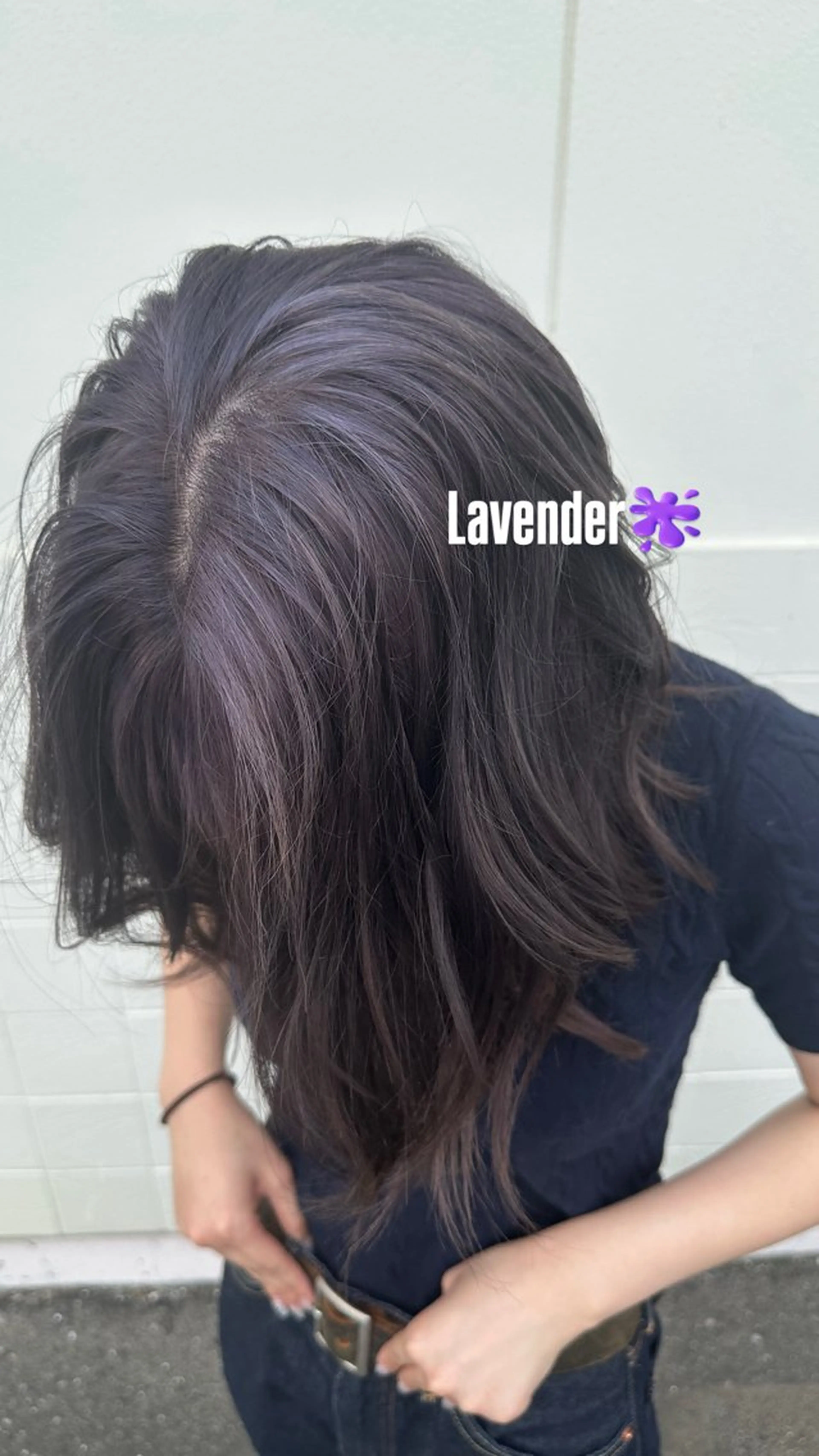 ロング カラー 坂庭 美夢のヘアスタイル