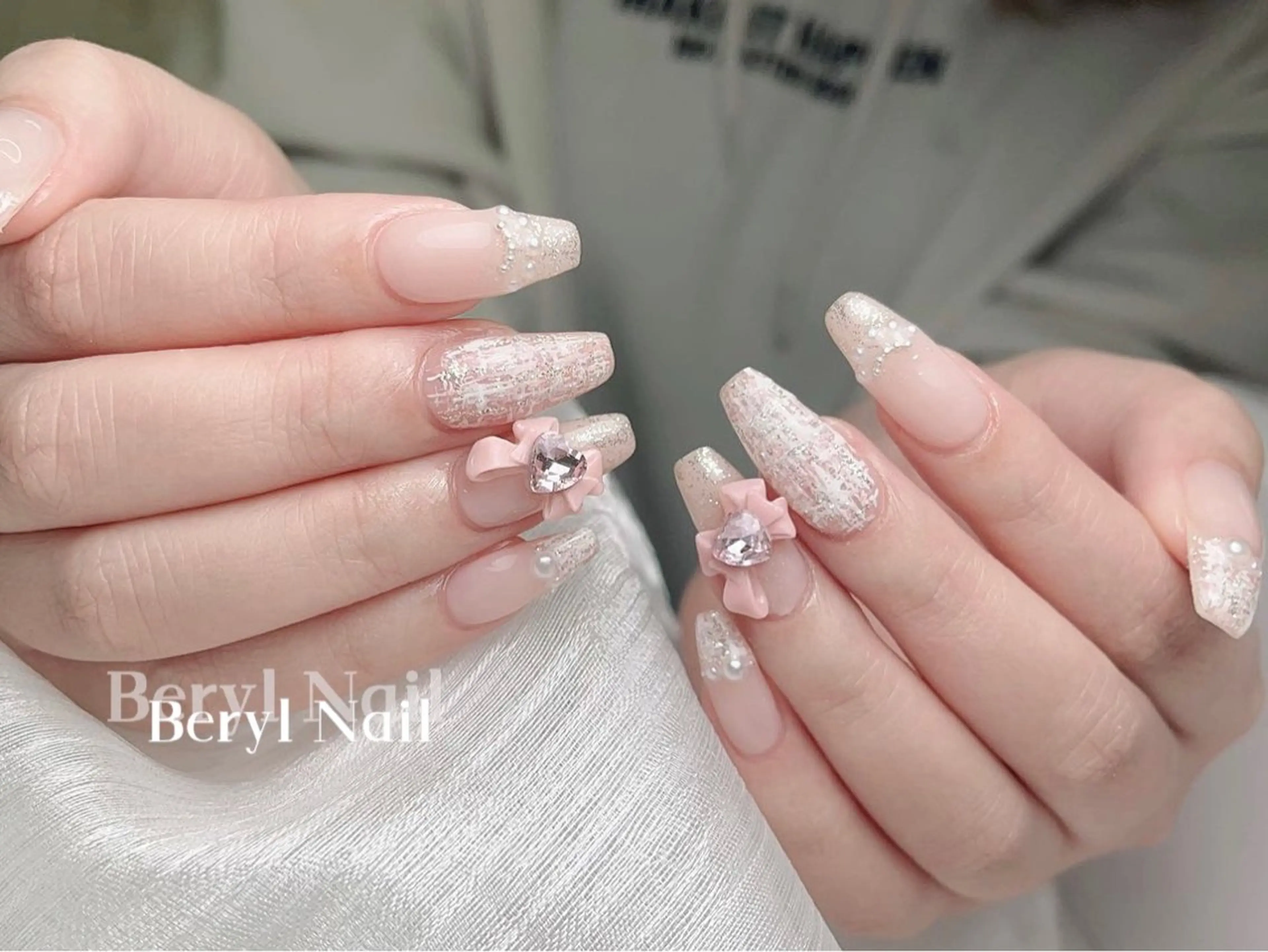 ロング ハンドネイル Beryl Nail所属・Beryl Nail 新大久保のネイルデザイン