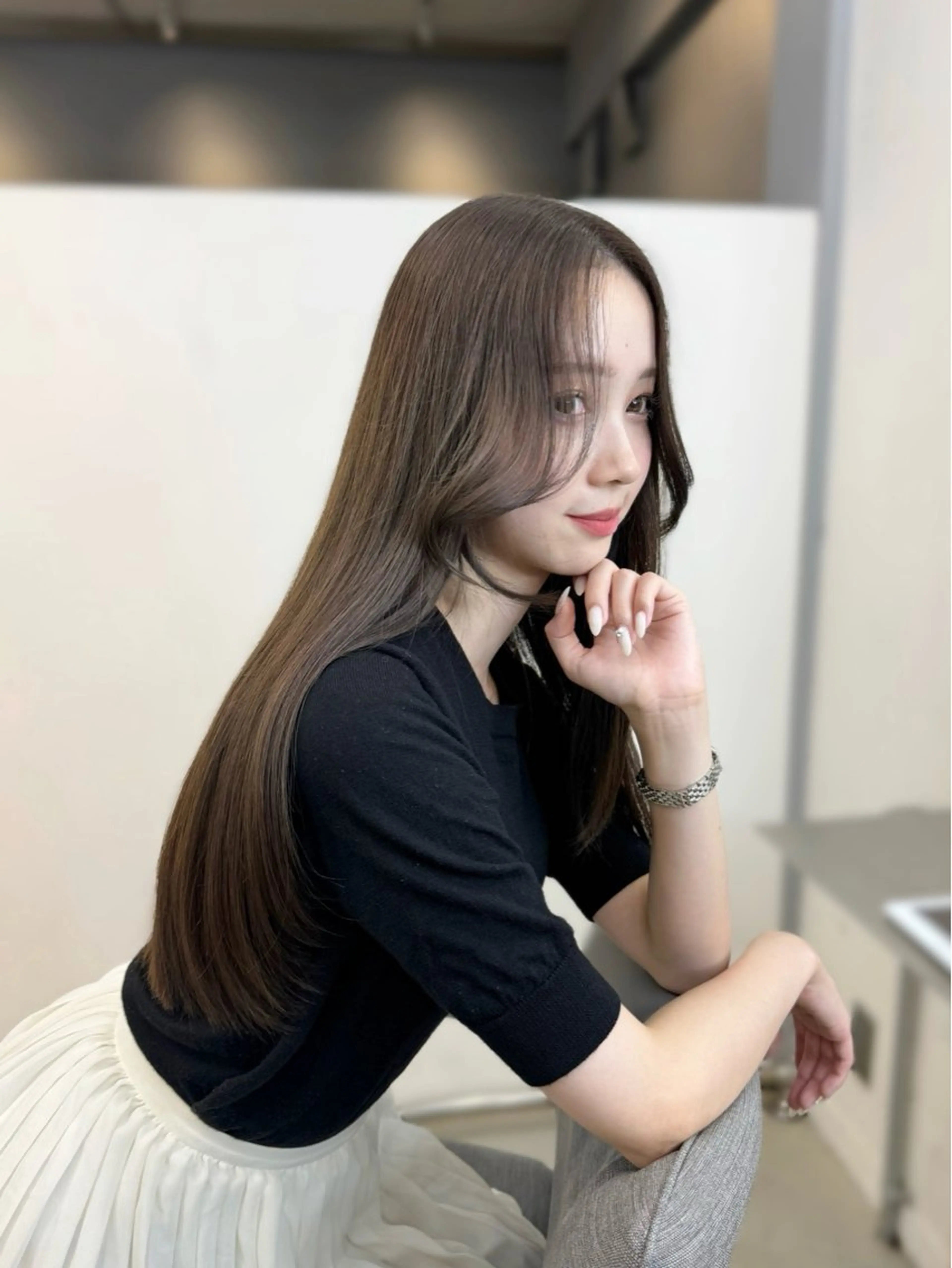 ロング カラー カット ヘアカラー トリートメント 🦋韓国系指名No1 店長/圓山 祐也🦋のヘアスタイル