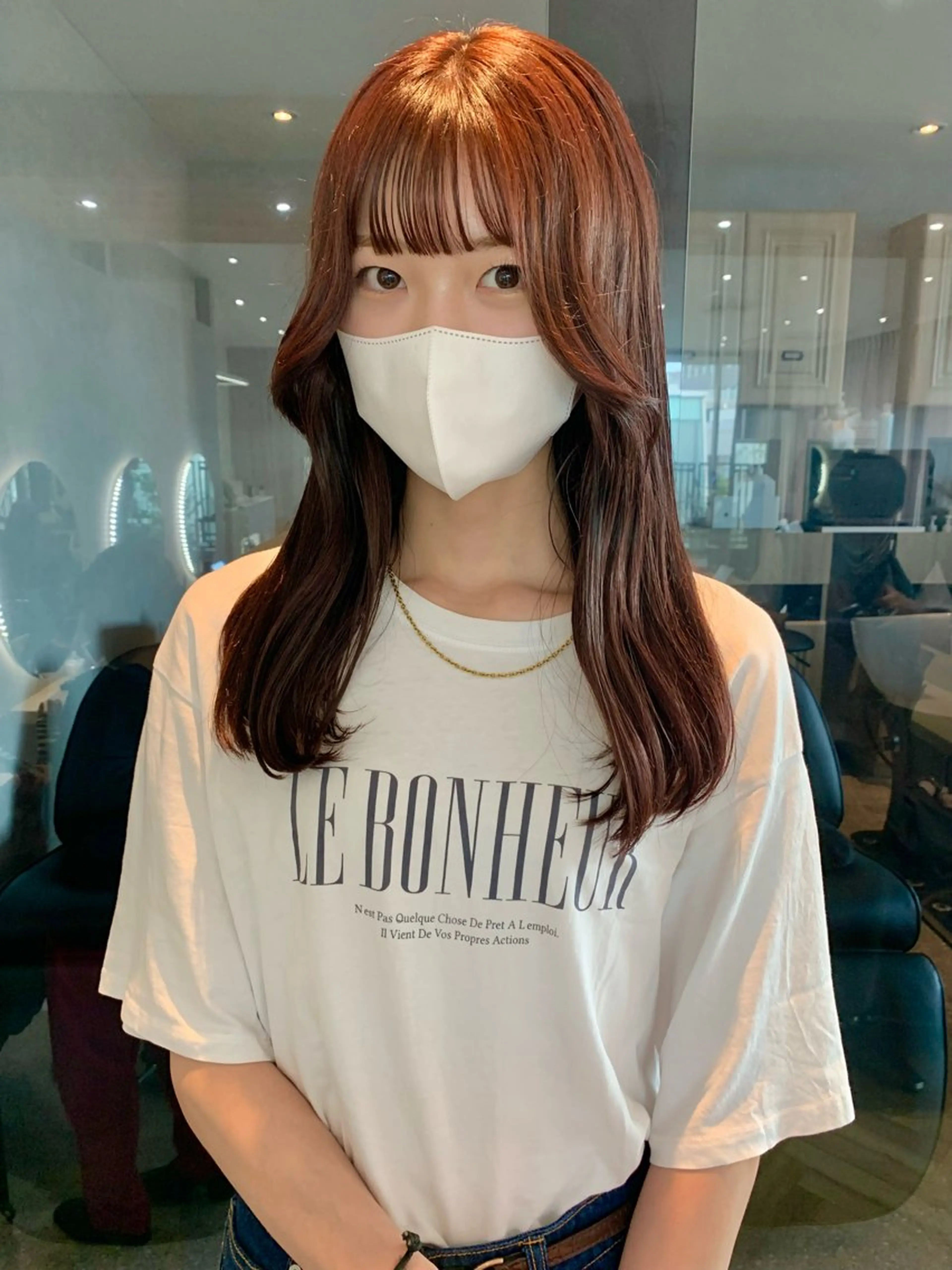 セミロング カラー 韓国ヘア🇰🇷/ 顔周り/松田光里のヘアスタイル