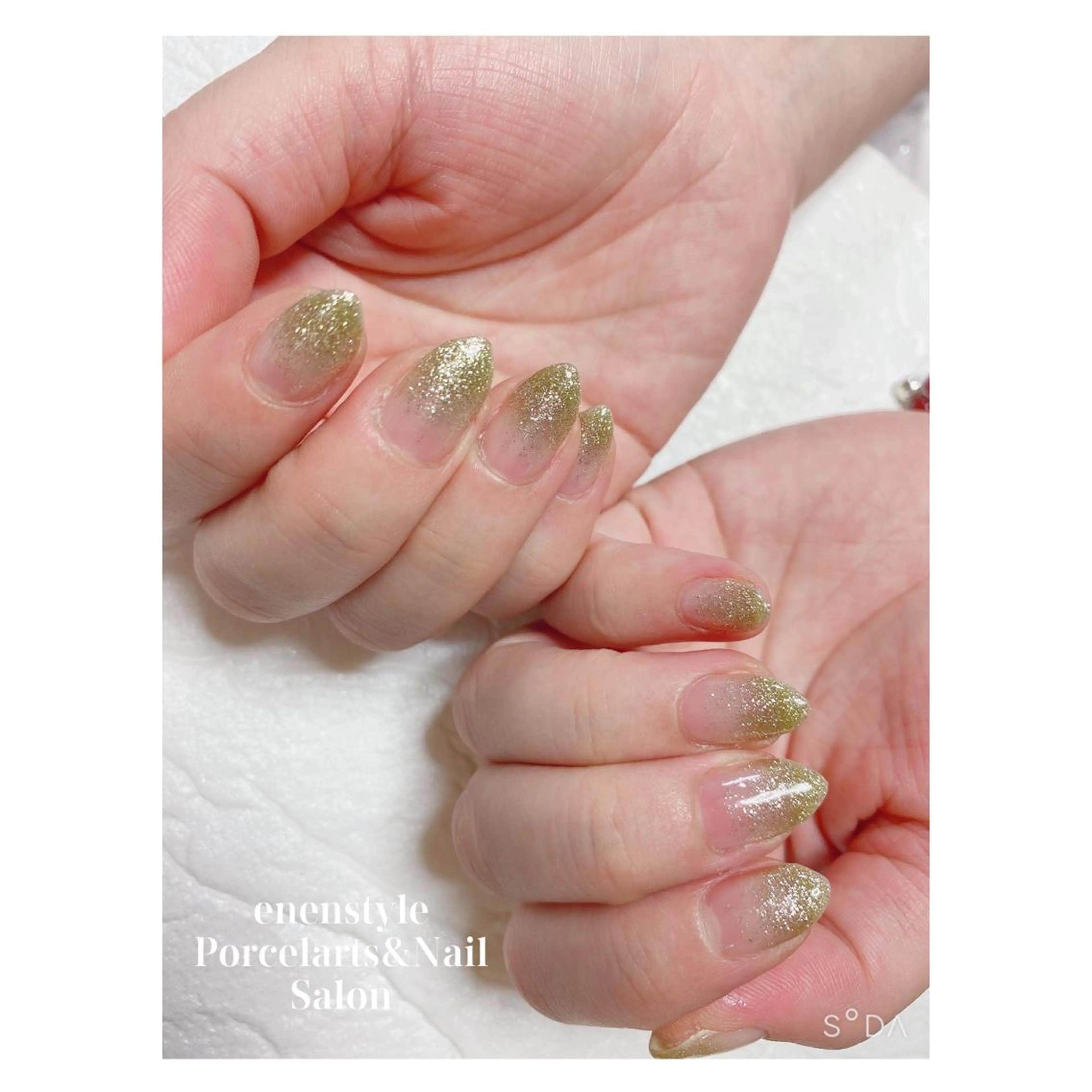 ミディアム ネイル ジェルネイル ニュアンスネイル オフィスネイル ワンカラーネイル パラジェル ハンドネイル 👑enen style👑のネイルデザイン