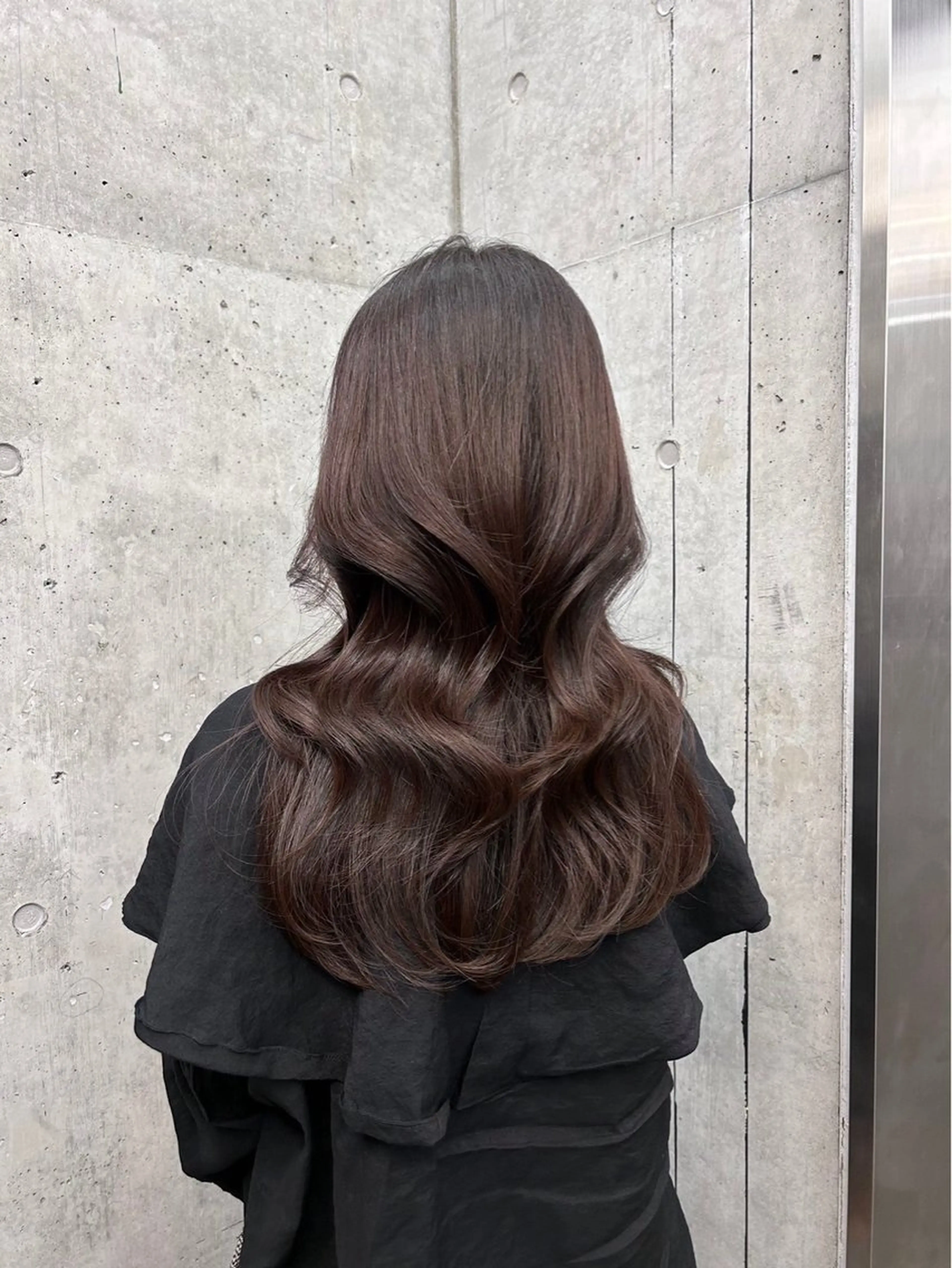 ロング チョコレートブラウン ヘアカラー うる艶/透明感カラー 🐇🤍もものヘアスタイル