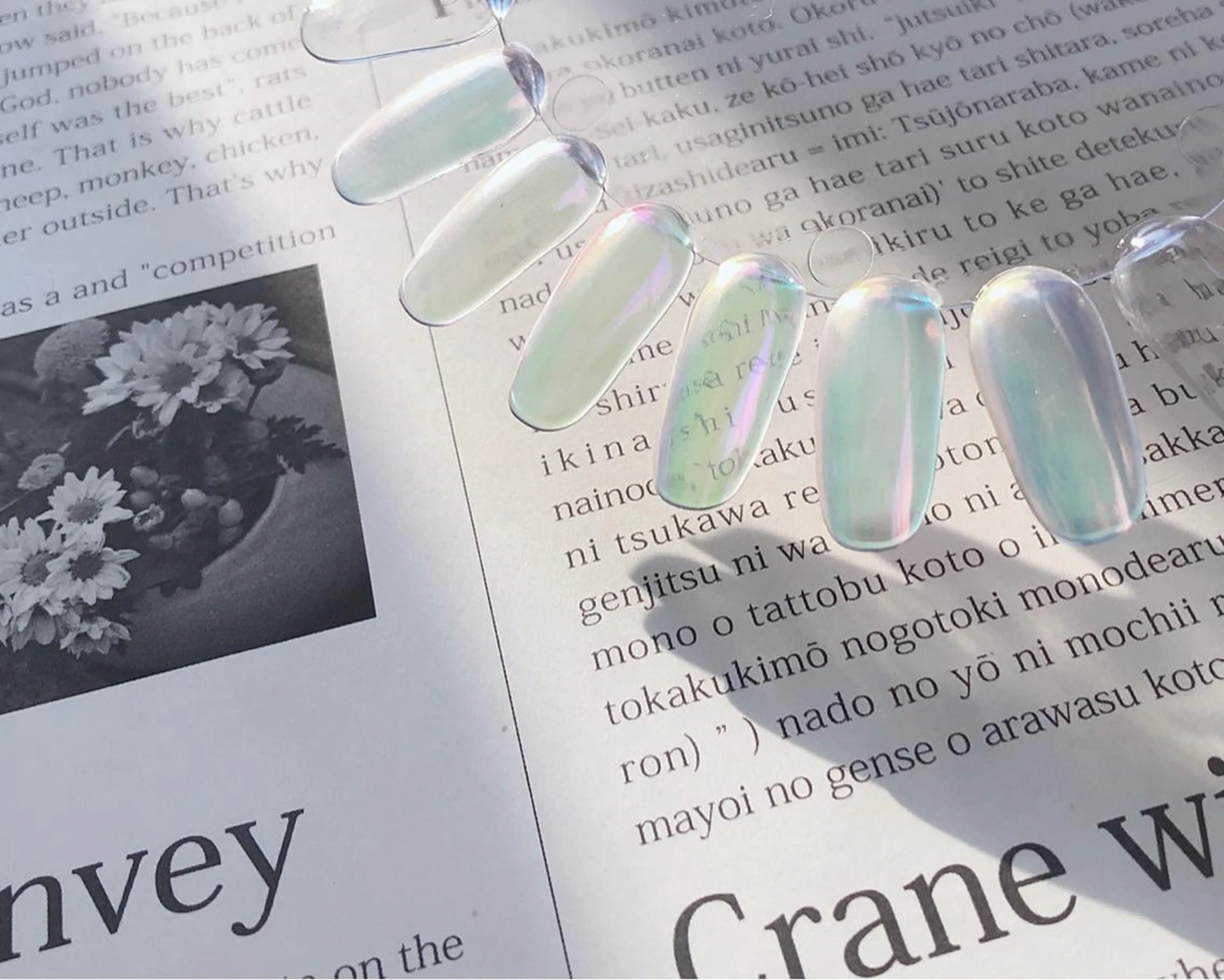 ネイル オーロラネイル キラキラネイル ハンドネイル saki_ nail heronのネイルデザイン