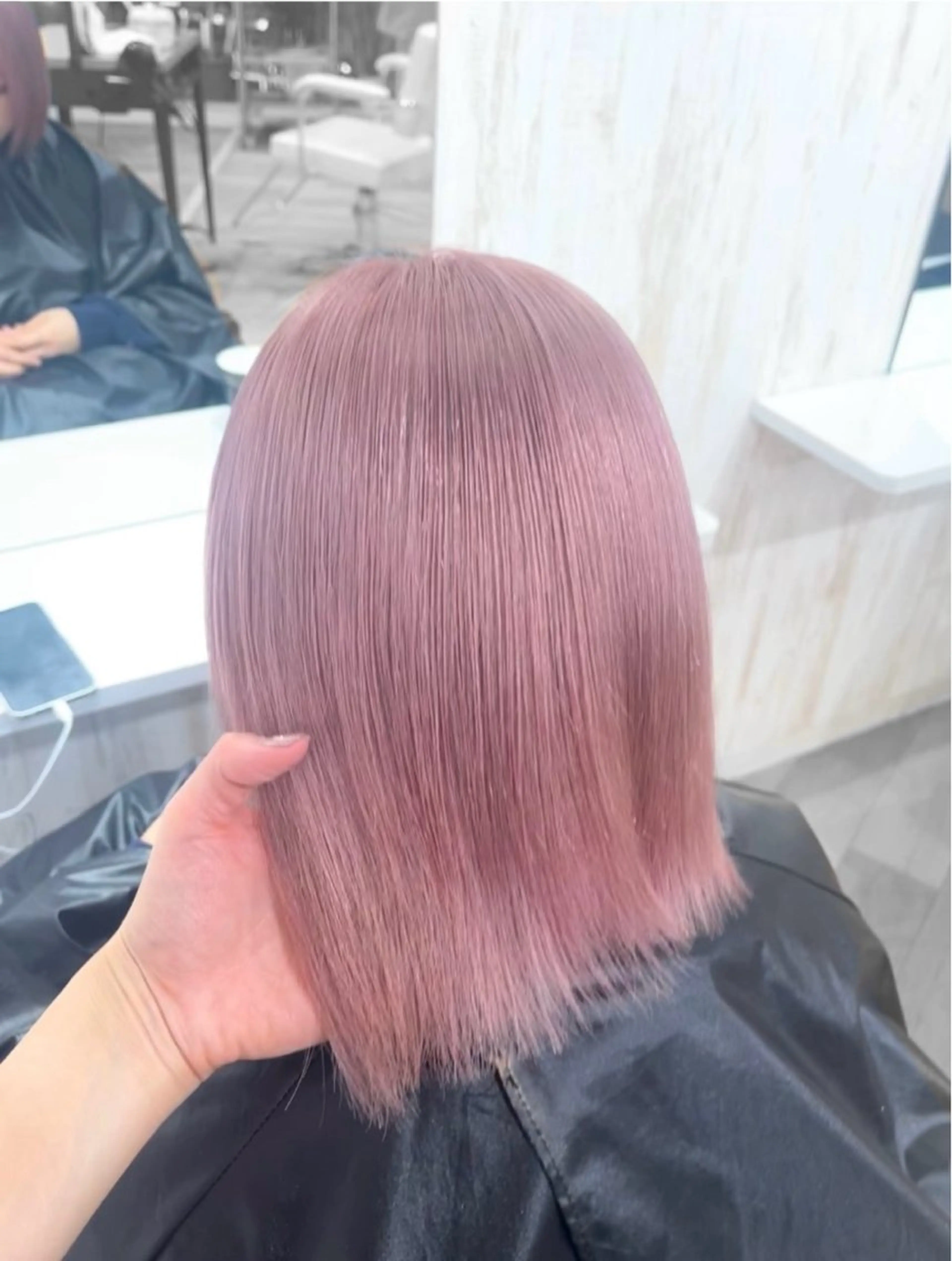 ショート カラー ハイトーンカラー ピンクカラー ホワイトピンク 🤎HAZUKI🤎 ハイトーン✨のヘアスタイル