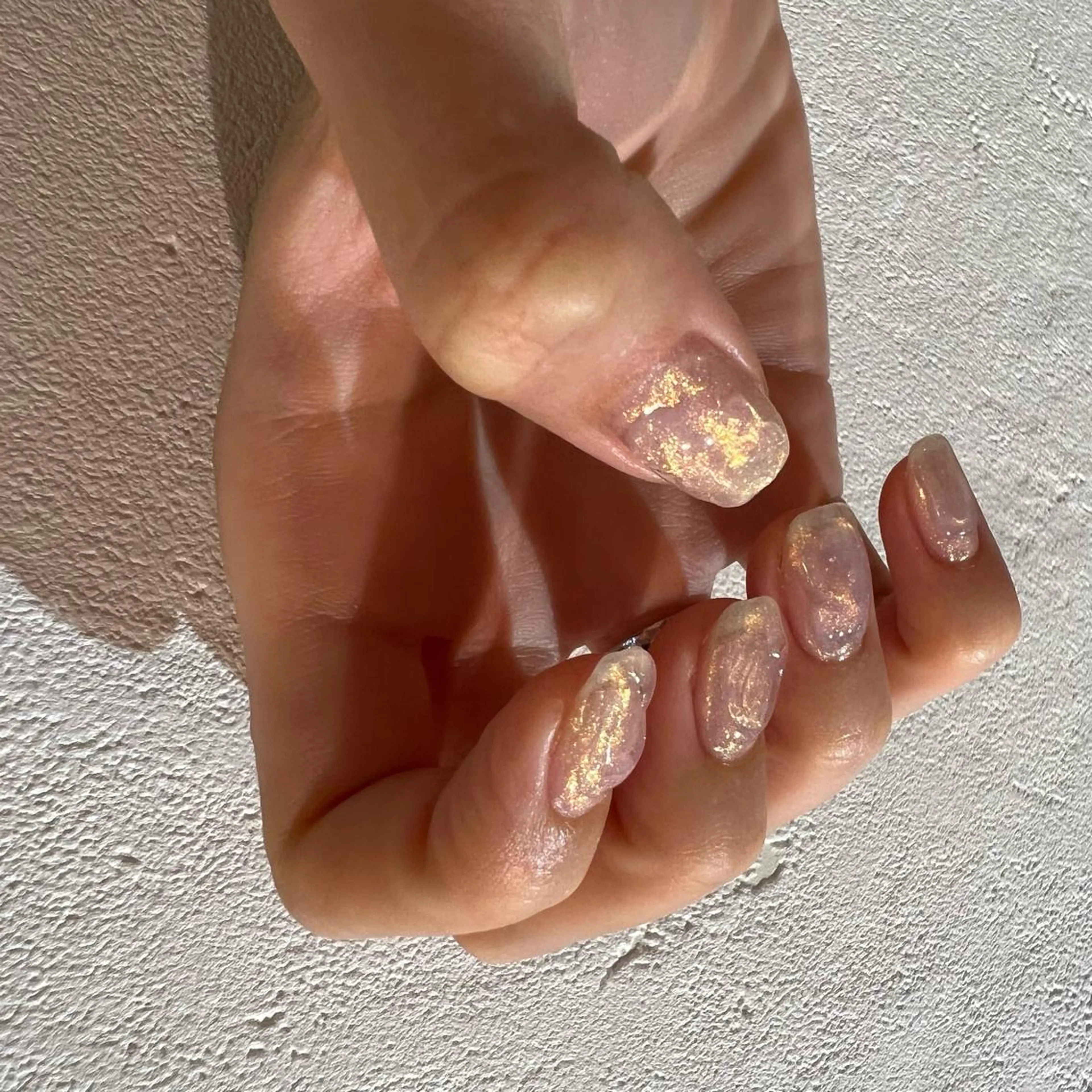 ネイル ラメ(グリッター) ニュアンスネイル ぷっくりネイル sode shioriのネイルデザイン