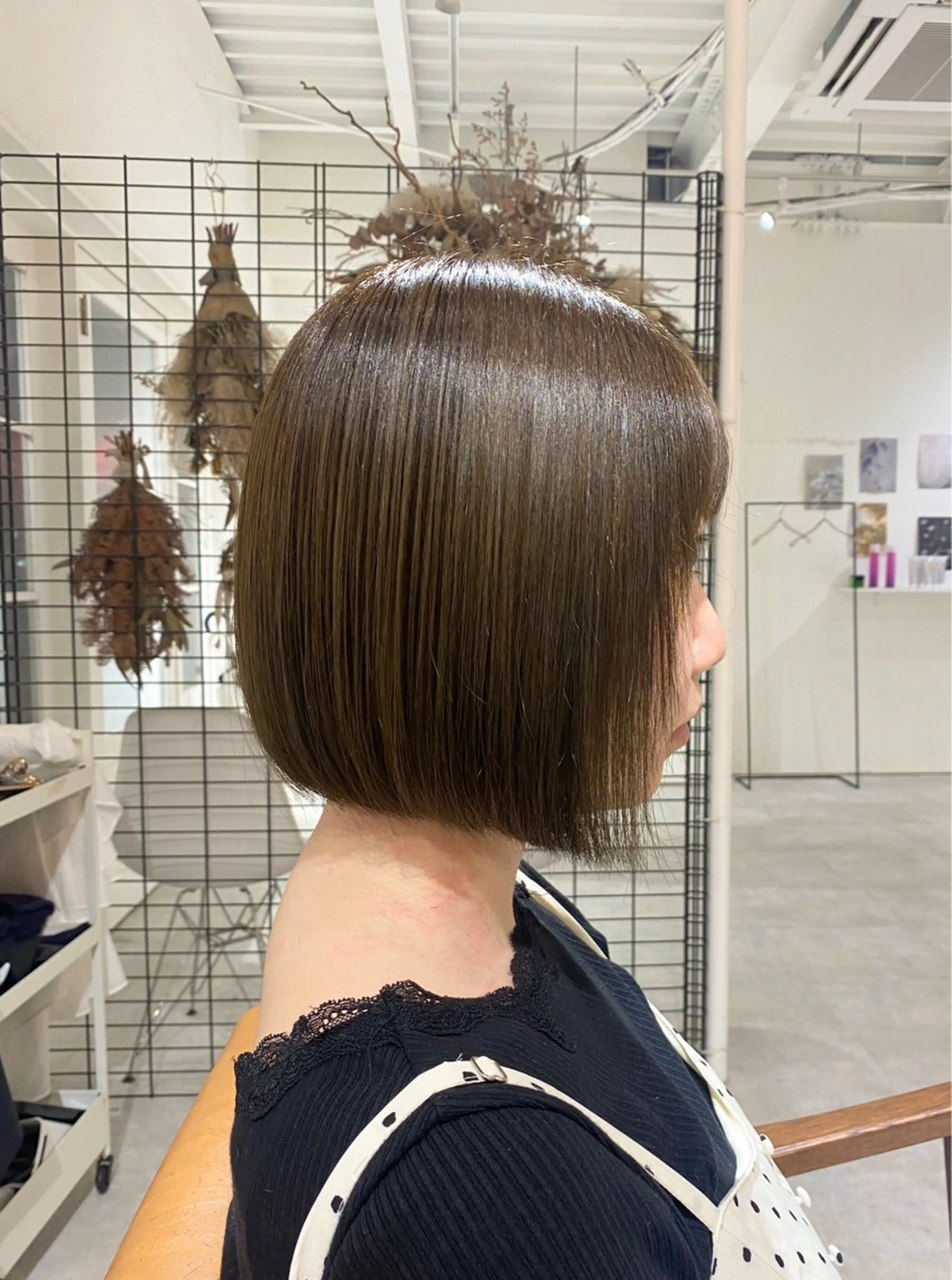 ショート ボブ 鳴海 稜真のヘアスタイル