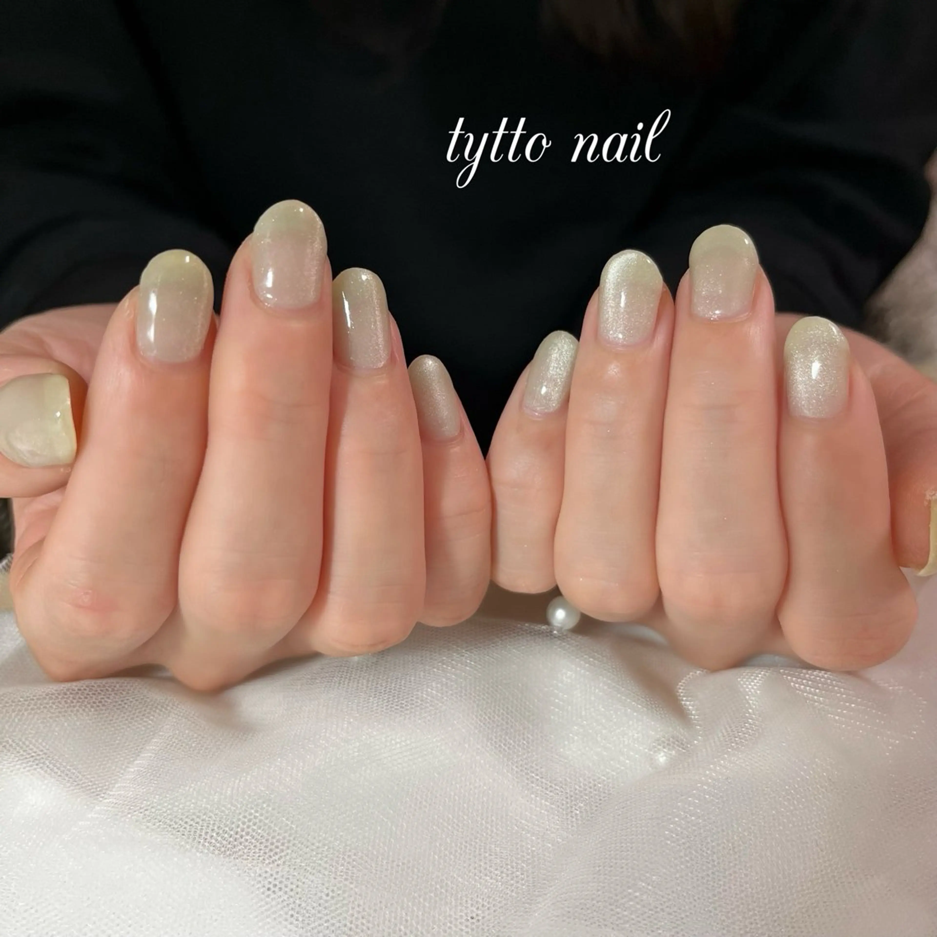ネイル マグネットネイル オフィスネイル ワンカラーネイル シンプルネイル tytto nail ❤︎‪‪eri‪‪のネイルデザイン