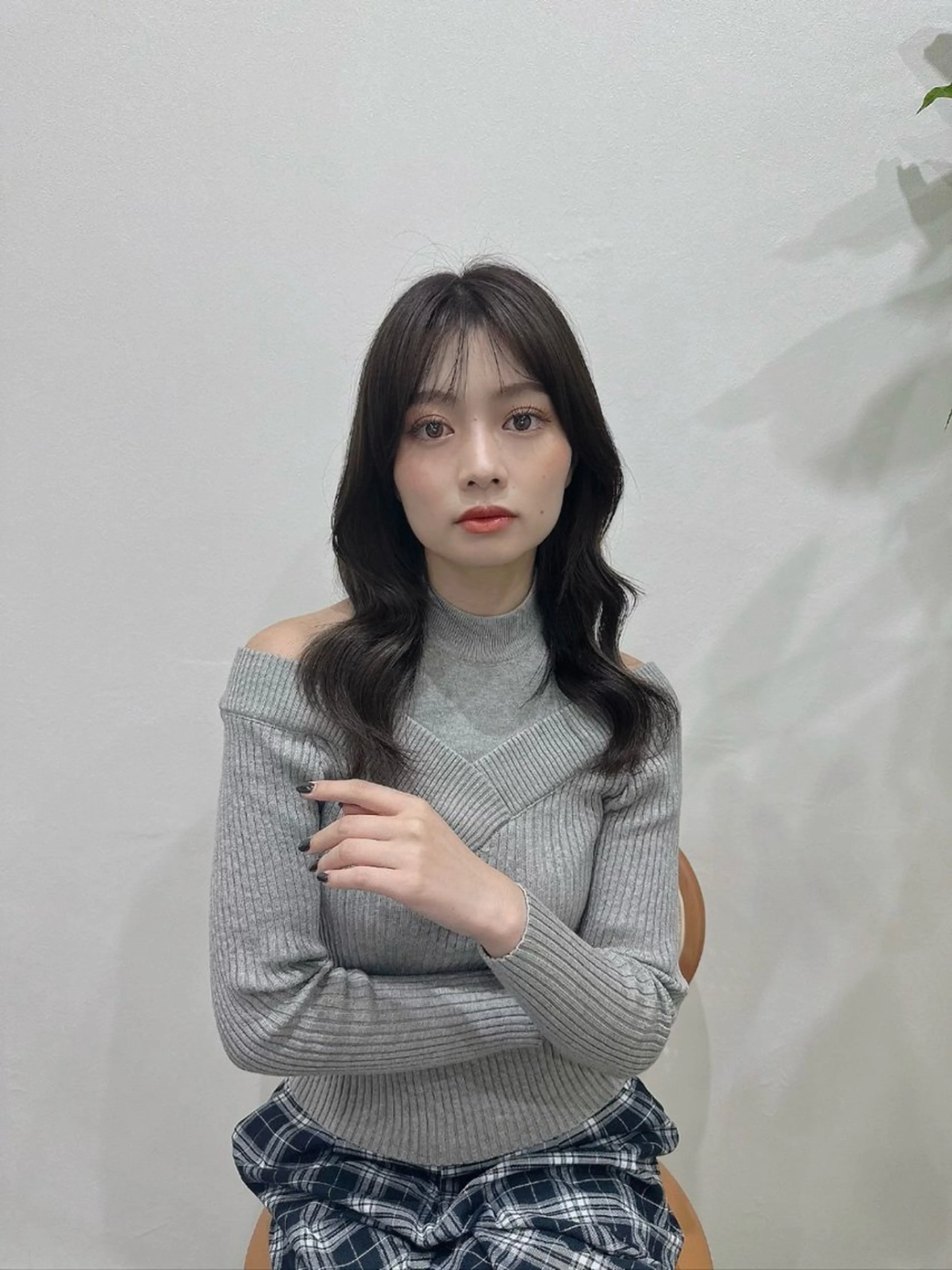 ミディアム パーマ ヘアアレンジ ヘアセット 韓国ヘア/韓国風 パーマ/kazueのヘアスタイル