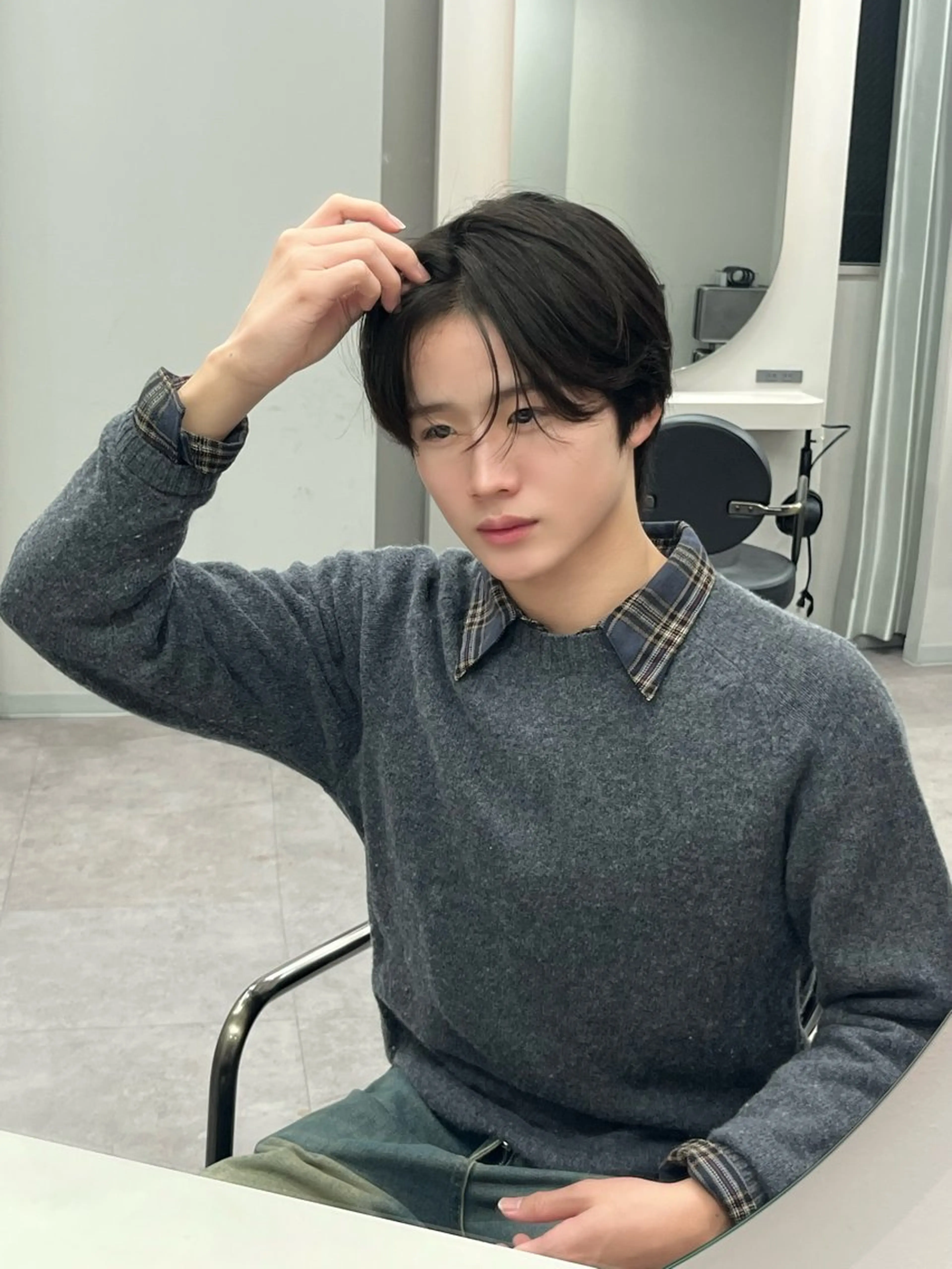 メンズ メンズ韓国風 NARE所属・アイカ🐺 ナチュラル韓国ヘアのヘアスタイル