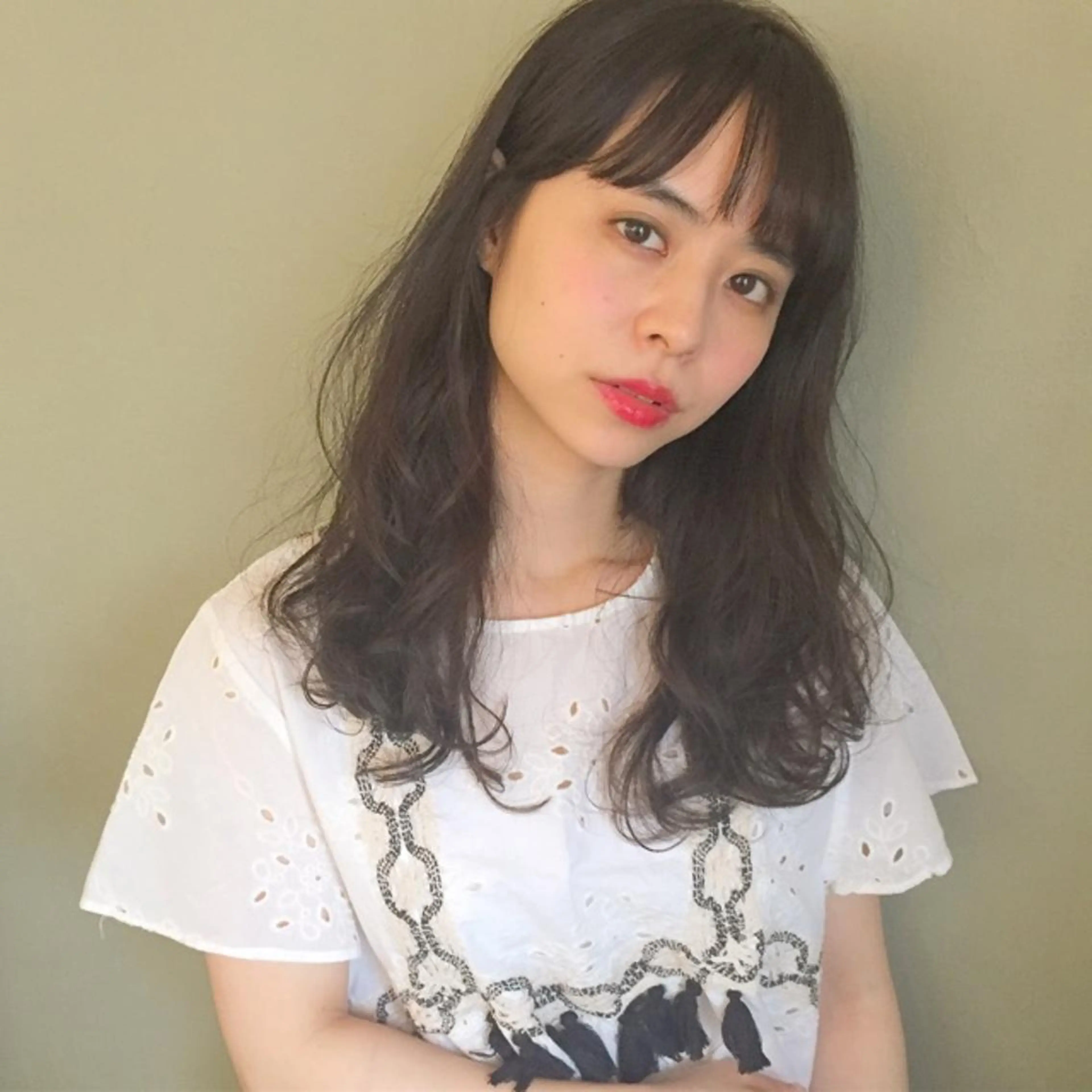 ロング レイヤーカット カット パーマ HARUKA ⭐️モデル募集中⭐️のヘアスタイル