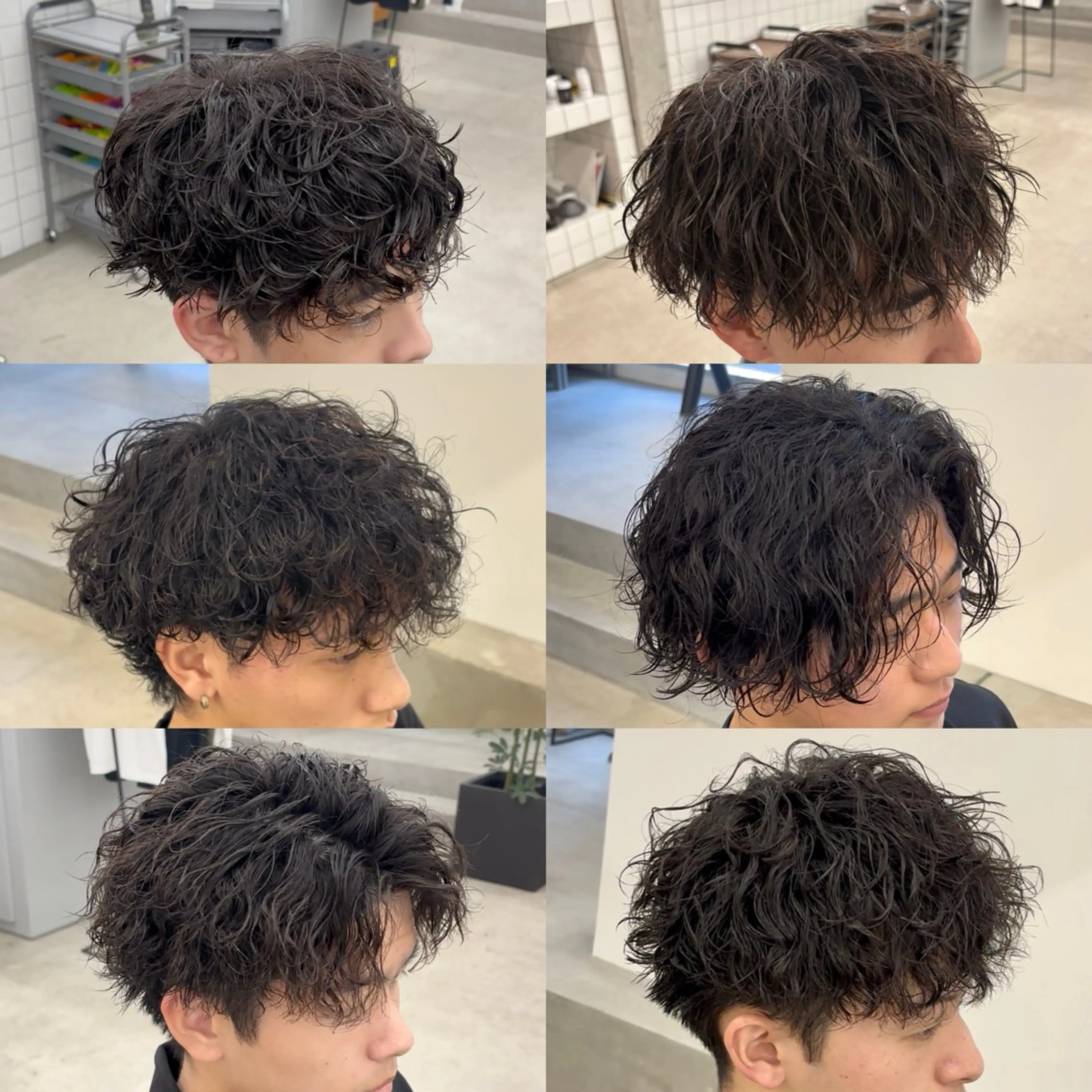 ショート パーマ メンズ メンズパーマ なりたひろと / フェザーパーマのヘアスタイル