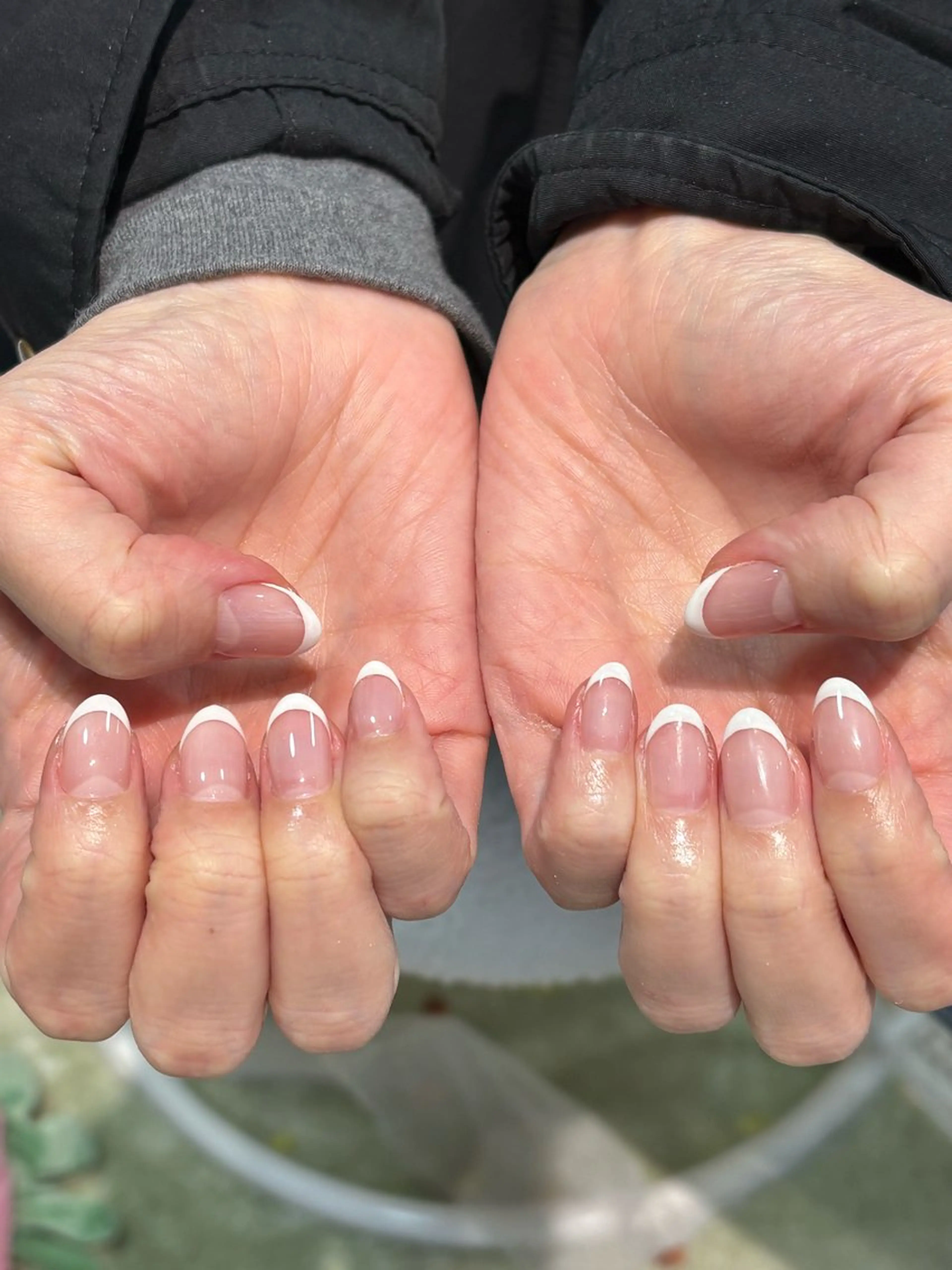 半額🌟フレンチネイルの写真