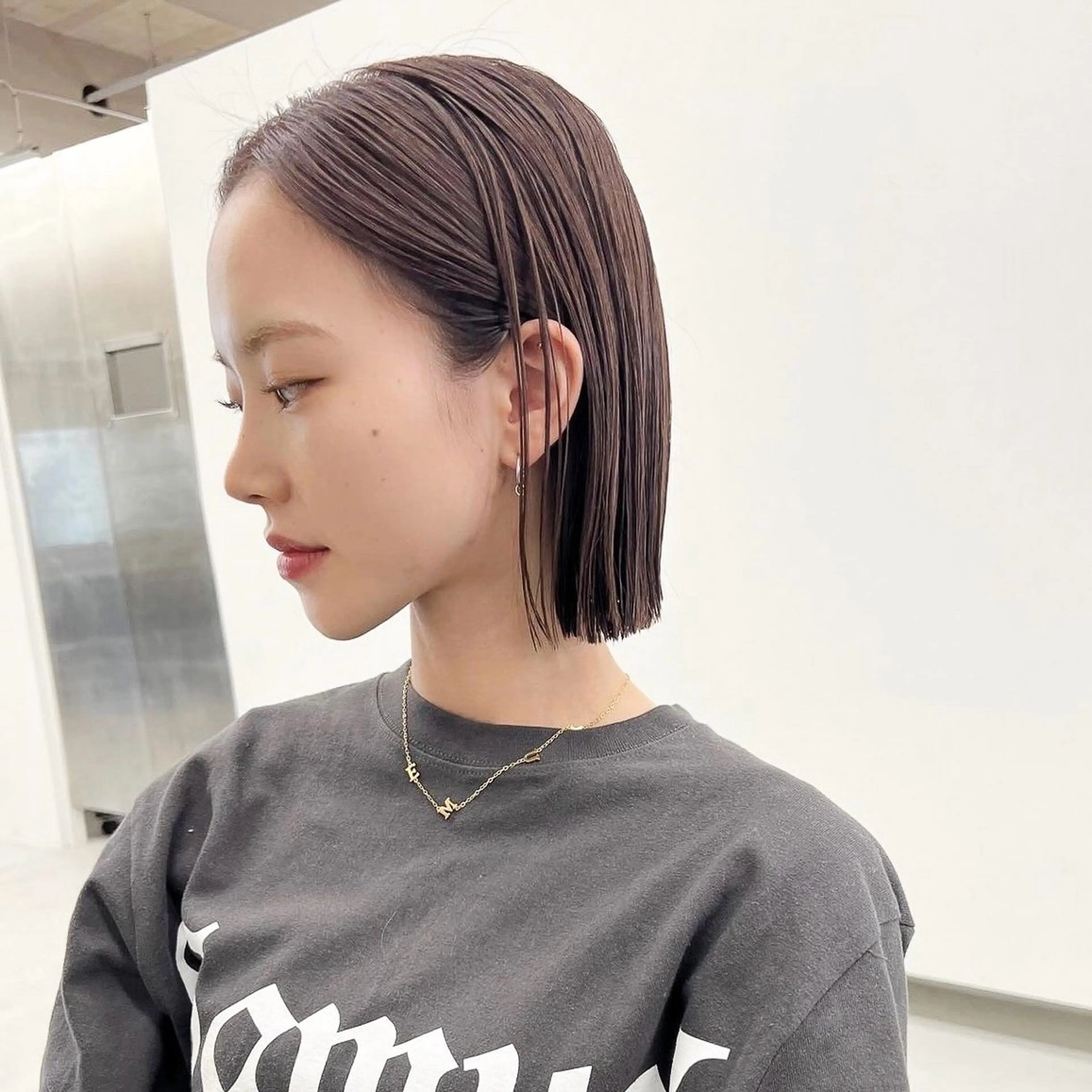 ミディアム ✨縮毛矯正/ボブ✨ 佐藤 さくらのヘアスタイル