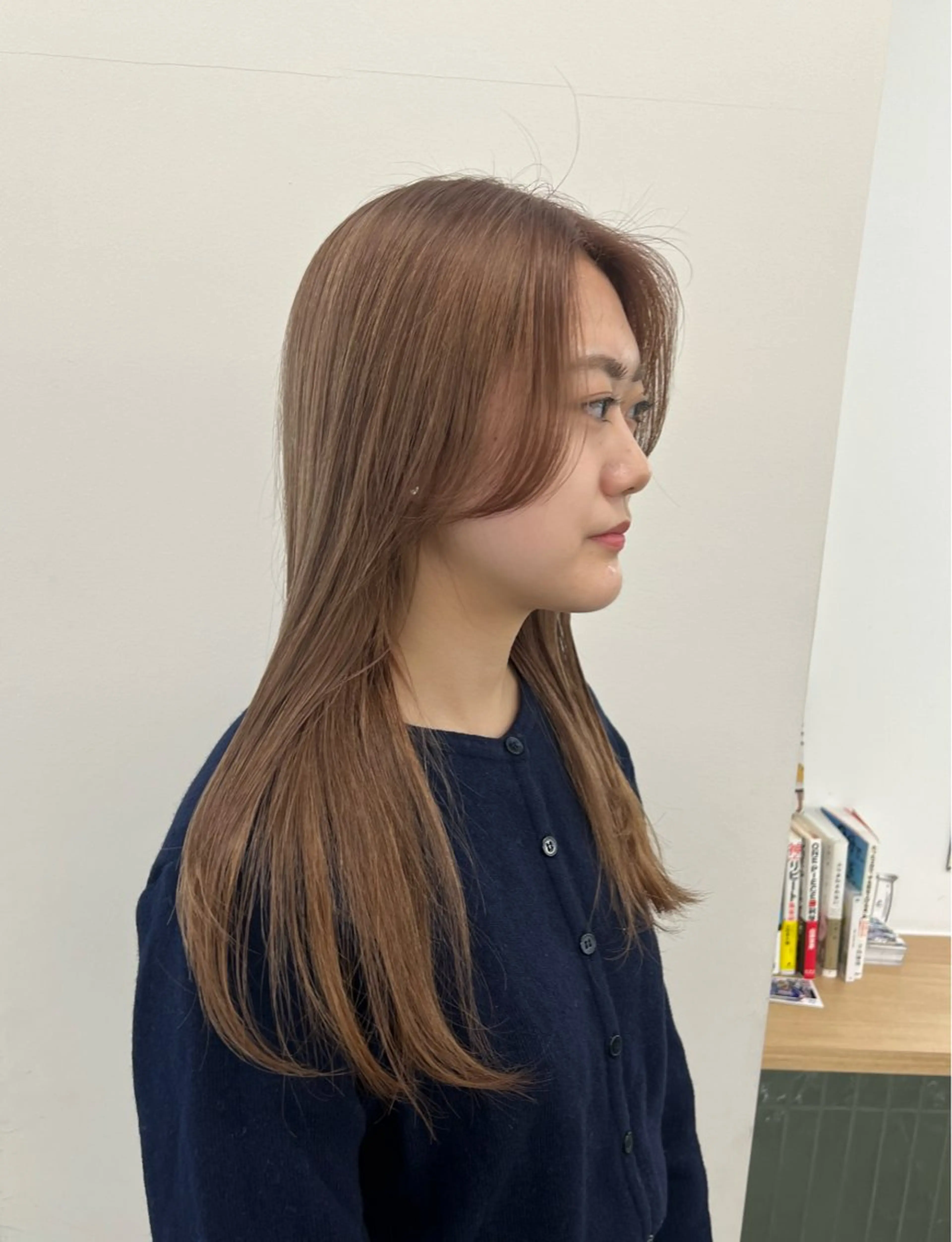 ロング カラー カット ヘアカラー トリートメント 赤みゼロ/透明感 カラー🌿KANTAのヘアスタイル