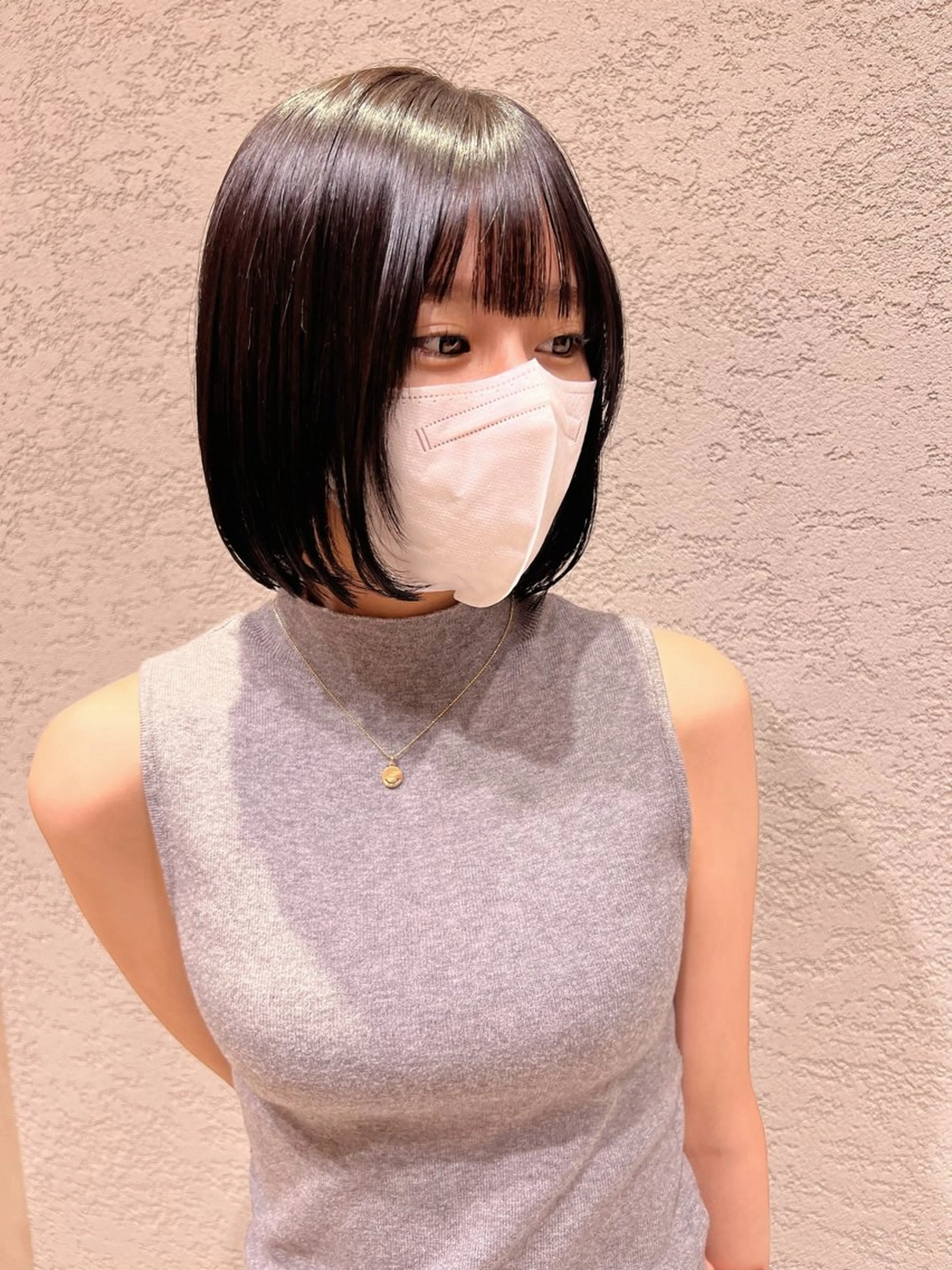 ショート カラー カット ヘアカラー トリートメント 興津/韓国レイヤー ダブルカラー美髪縮毛のヘアスタイル