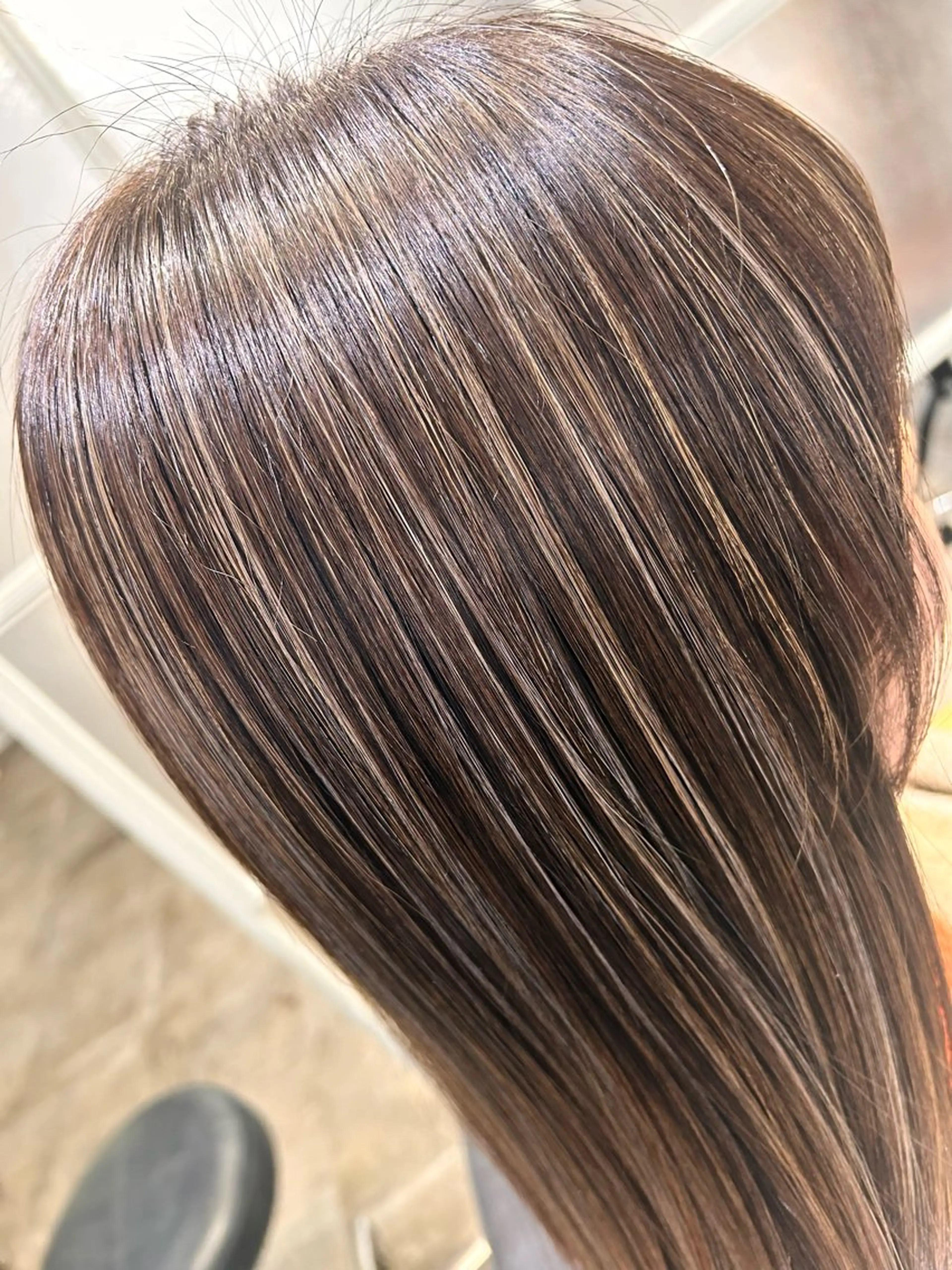 セミロング カット ヘアカラー ✨メテオ　髪質改善✨ シバタのヘアスタイル