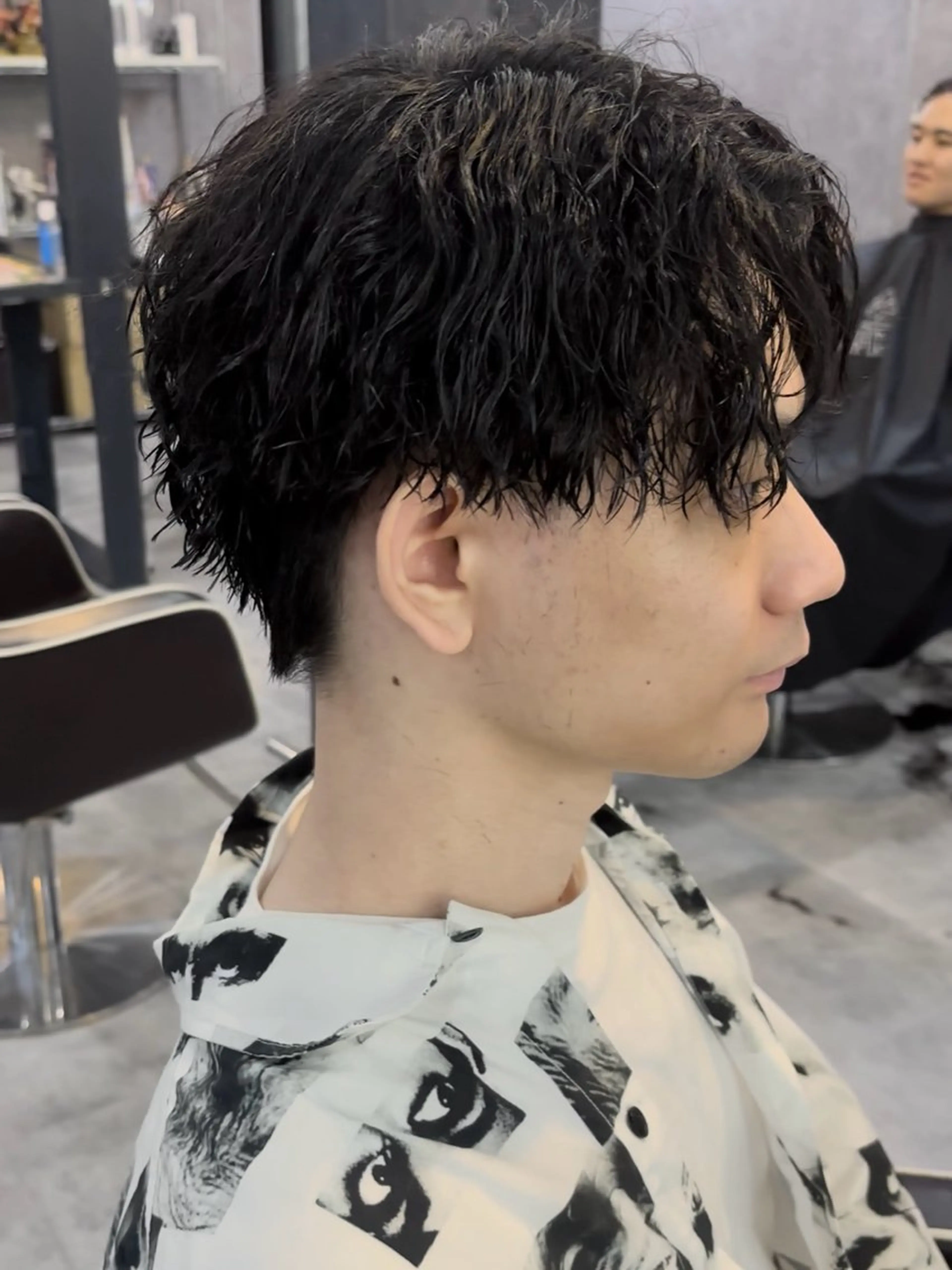 ミディアム パーマ メンズ シュンヤ🔥メンズ パーマ特化🔥新小岩のヘアスタイル