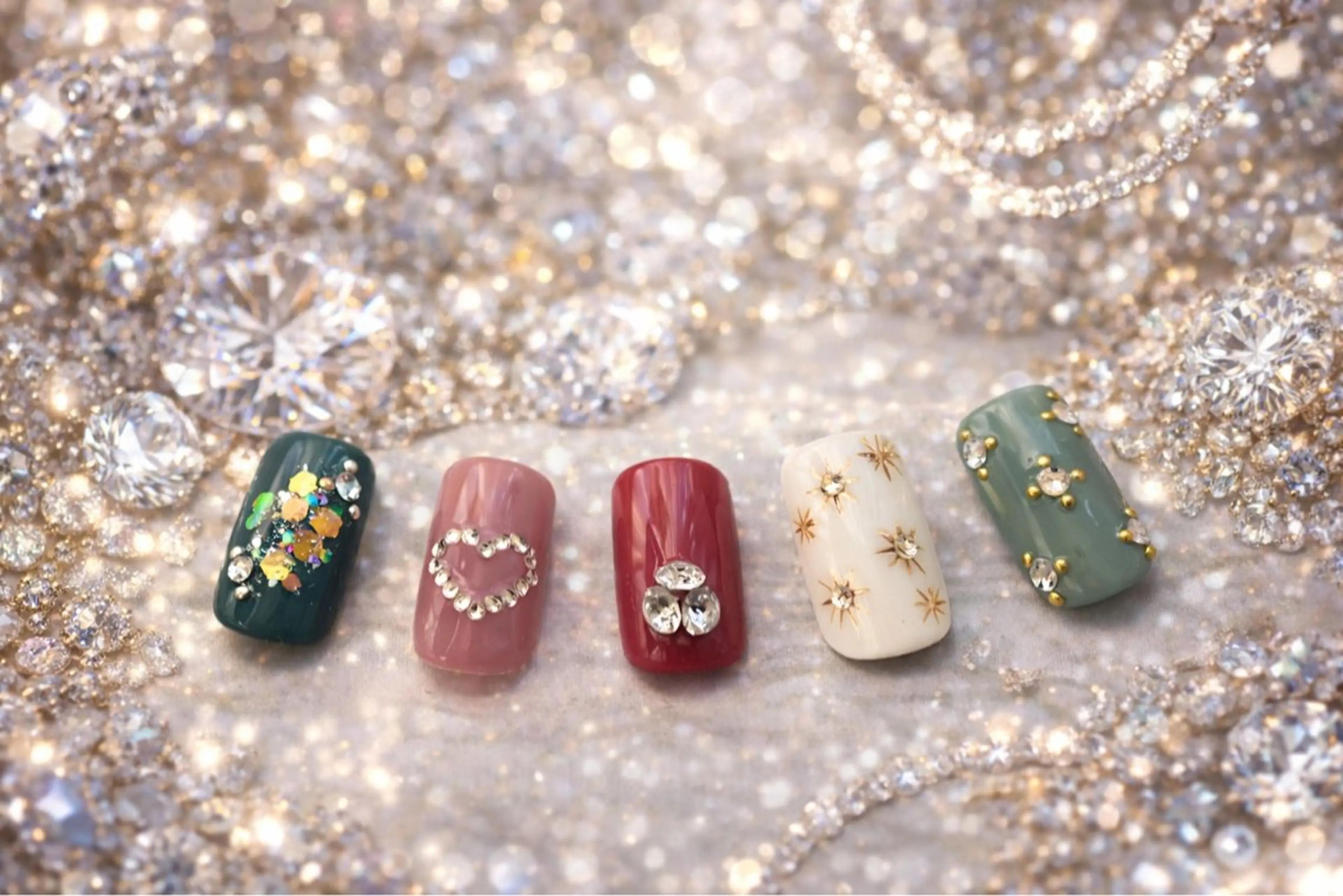 ネイル アートネイル キラキラネイル ワンカラーネイル Nail Salon Souriant HARAJUKU所属・Souriant Hitomiのネイルデザイン