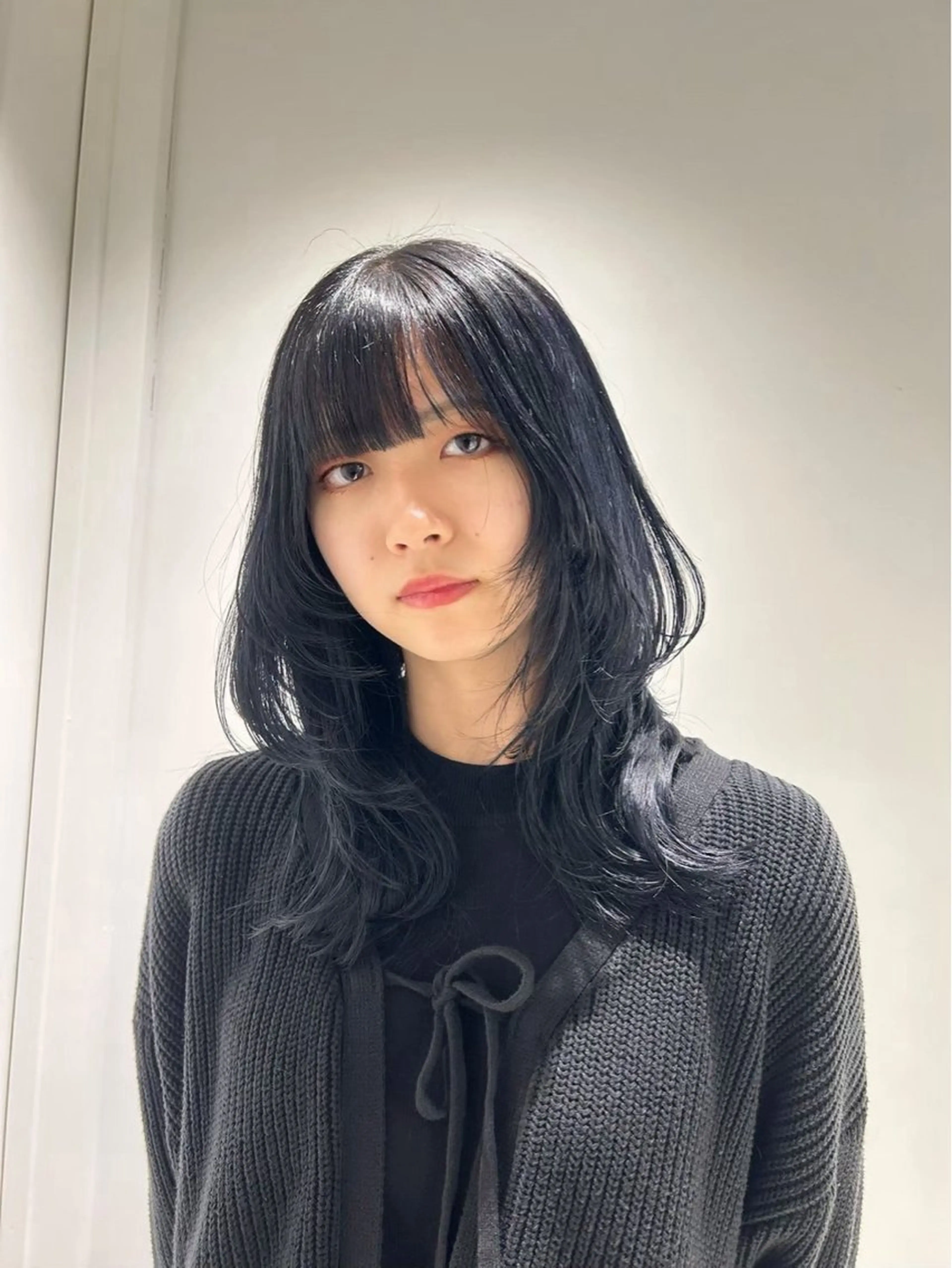 セミロング ヘアカラー 小原 有桜のヘアスタイル