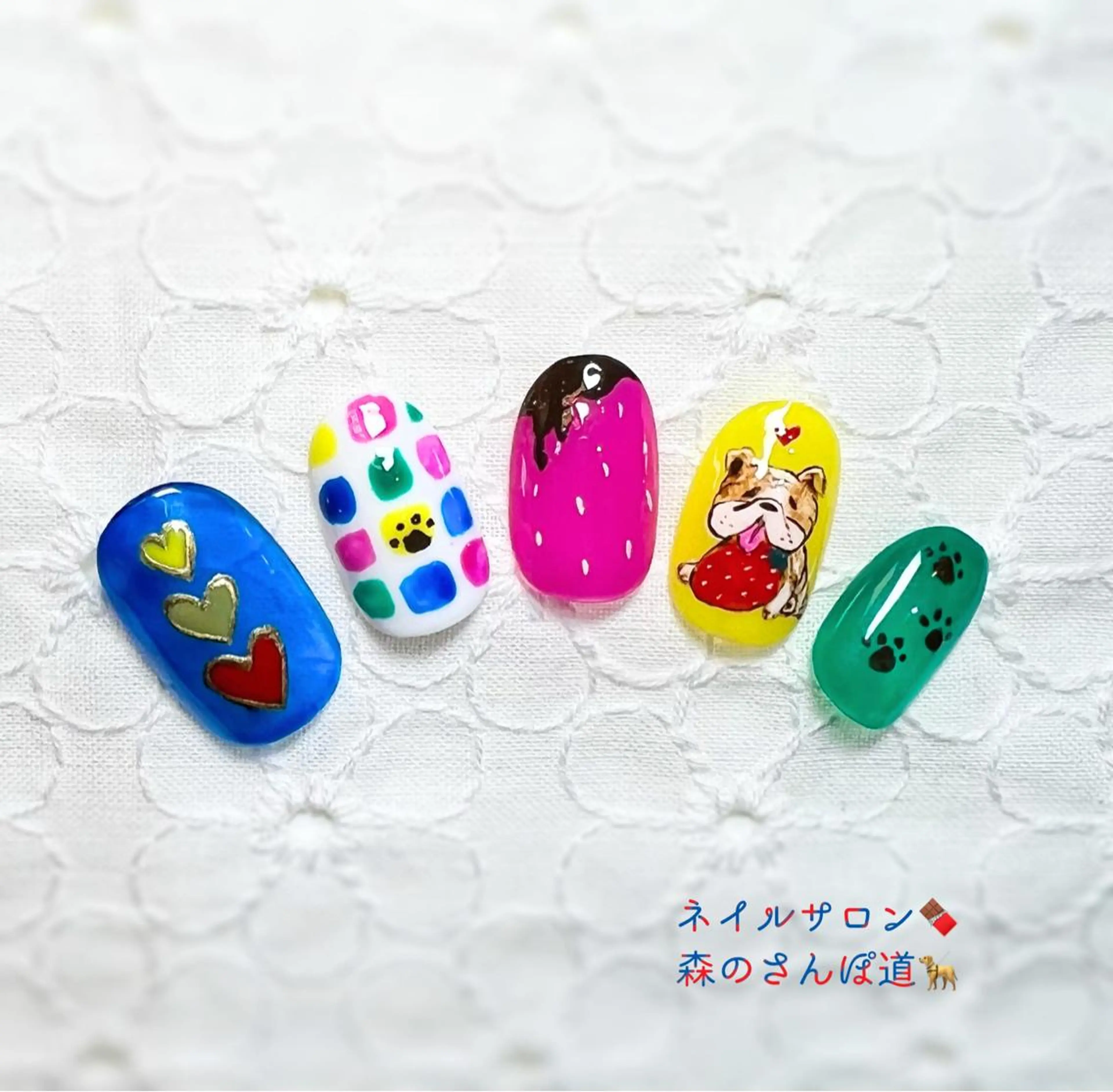 ネイル ハンドネイル 森のさんぽ道所属・ショートネイル 森のさんぽ道のネイルデザイン