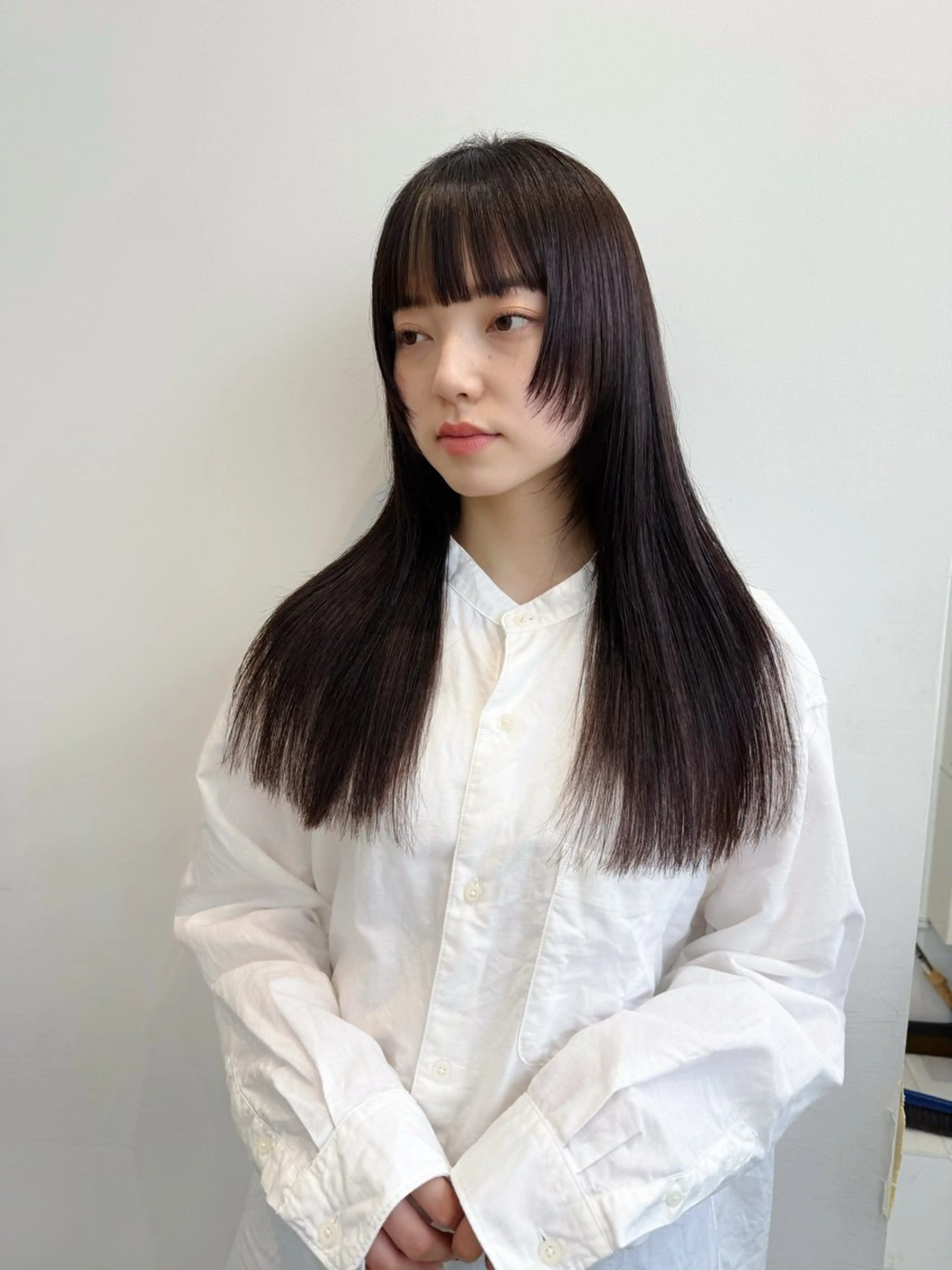 ロング 顔まわりレイヤー レイヤーカット ❤️アヤカ Wカラー ボブ レイヤー❤️のヘアスタイル