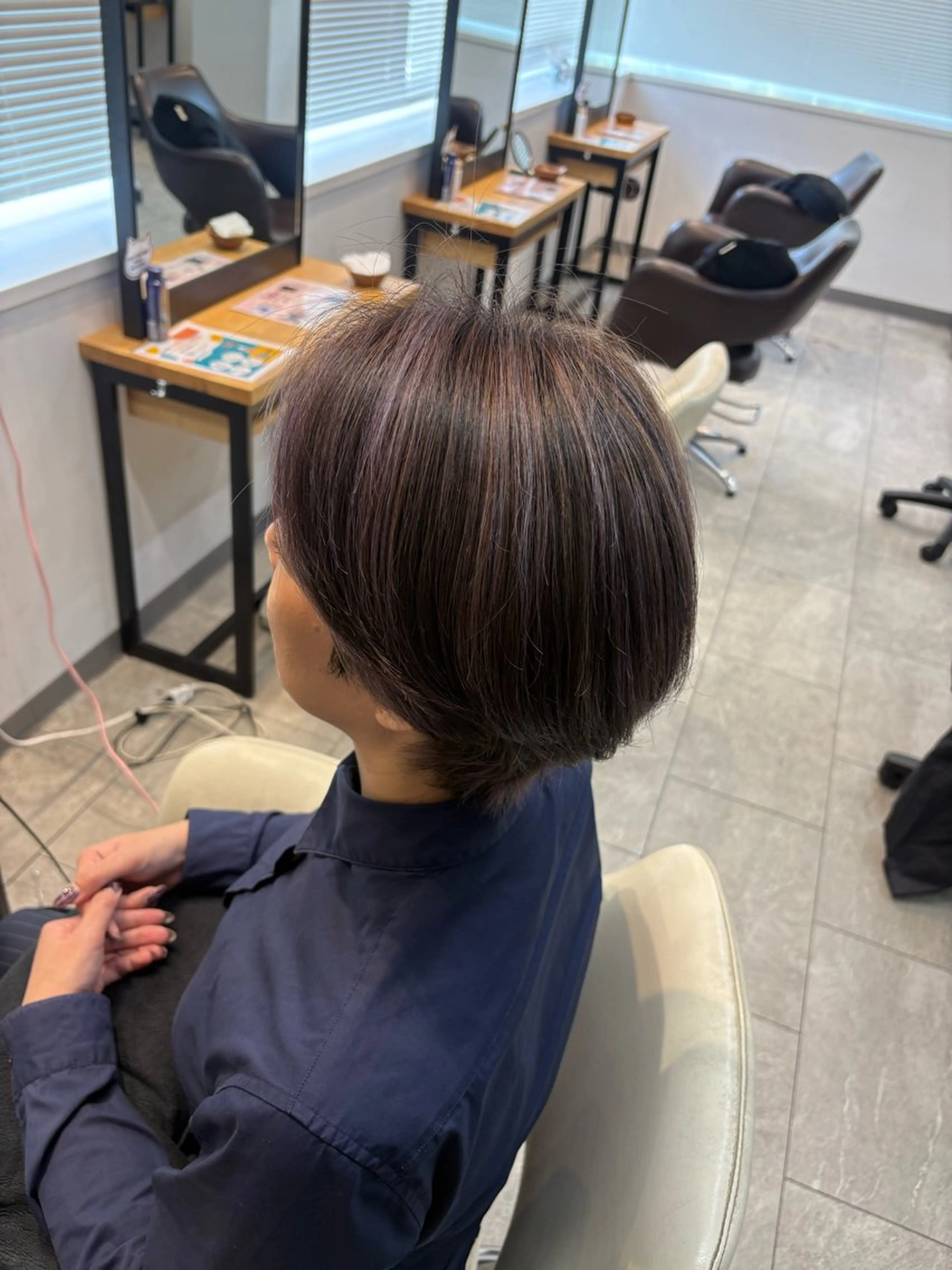 ショート ハイライト 六本木🫧マツエク 望月彩音のヘアスタイル