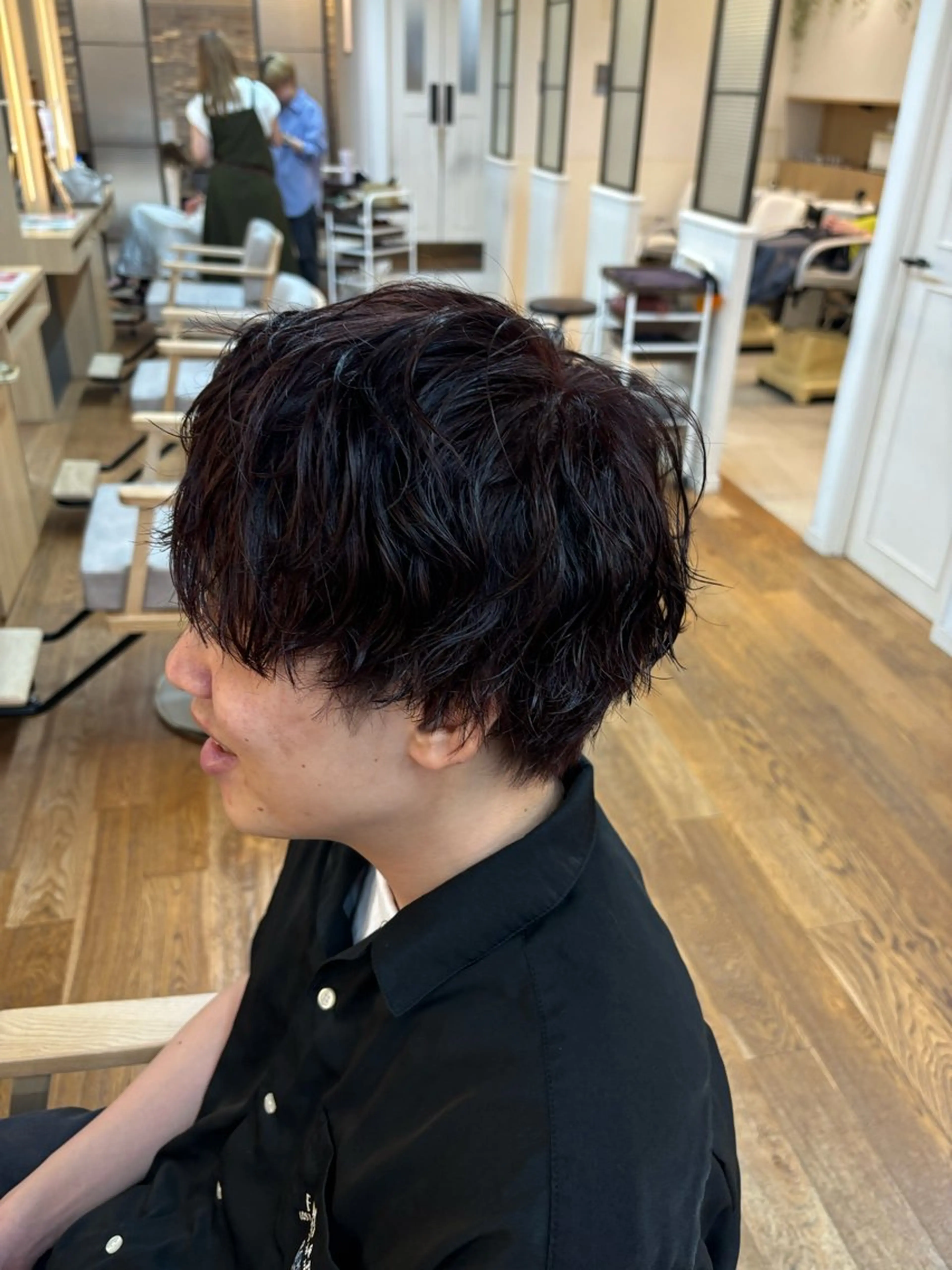 ショート パーマ メンズ メンズ✨パーマ 大室雄基のヘアスタイル