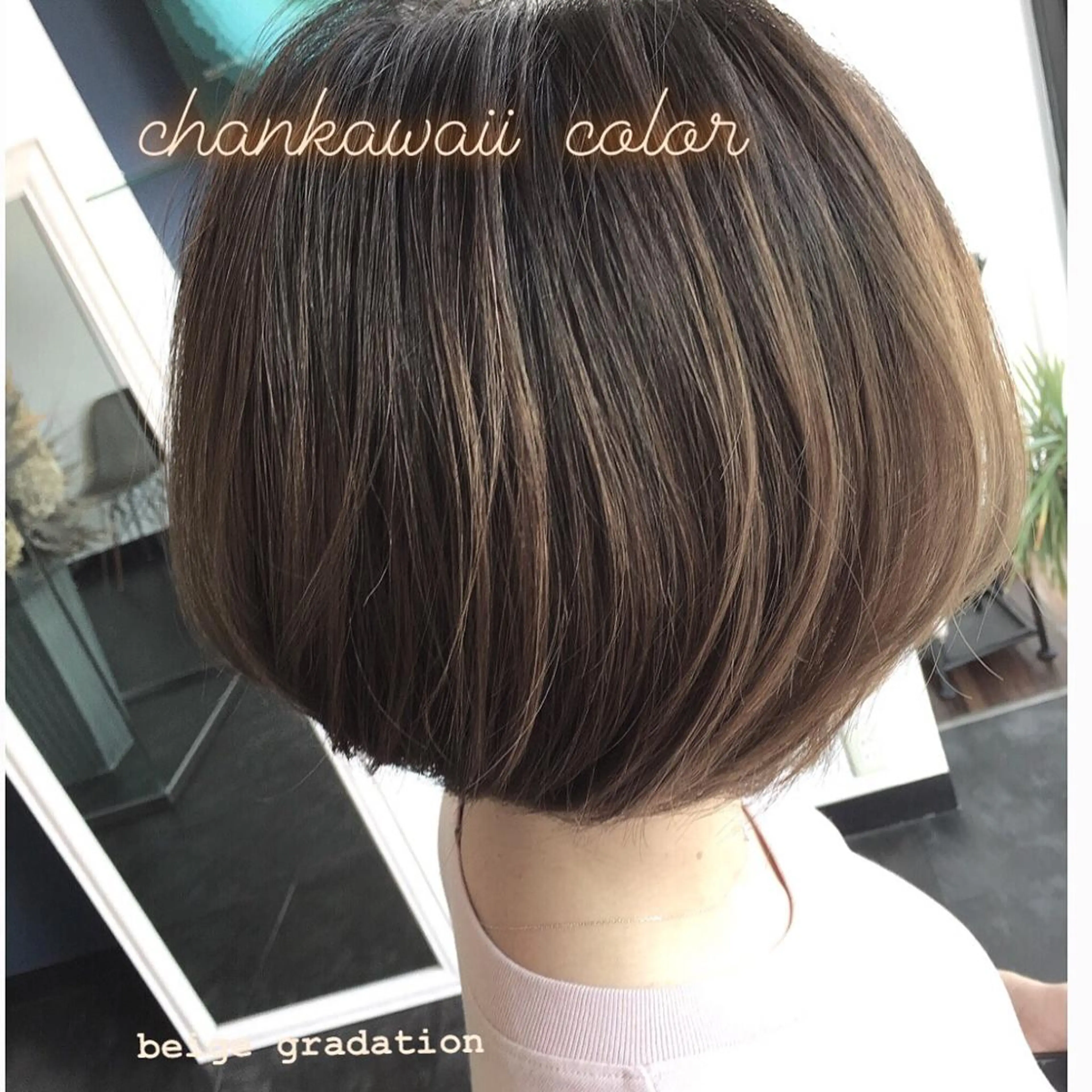 ショート カラー バレイヤージュ レイヤーカット ショートヘア 川合 勇気のヘアスタイル