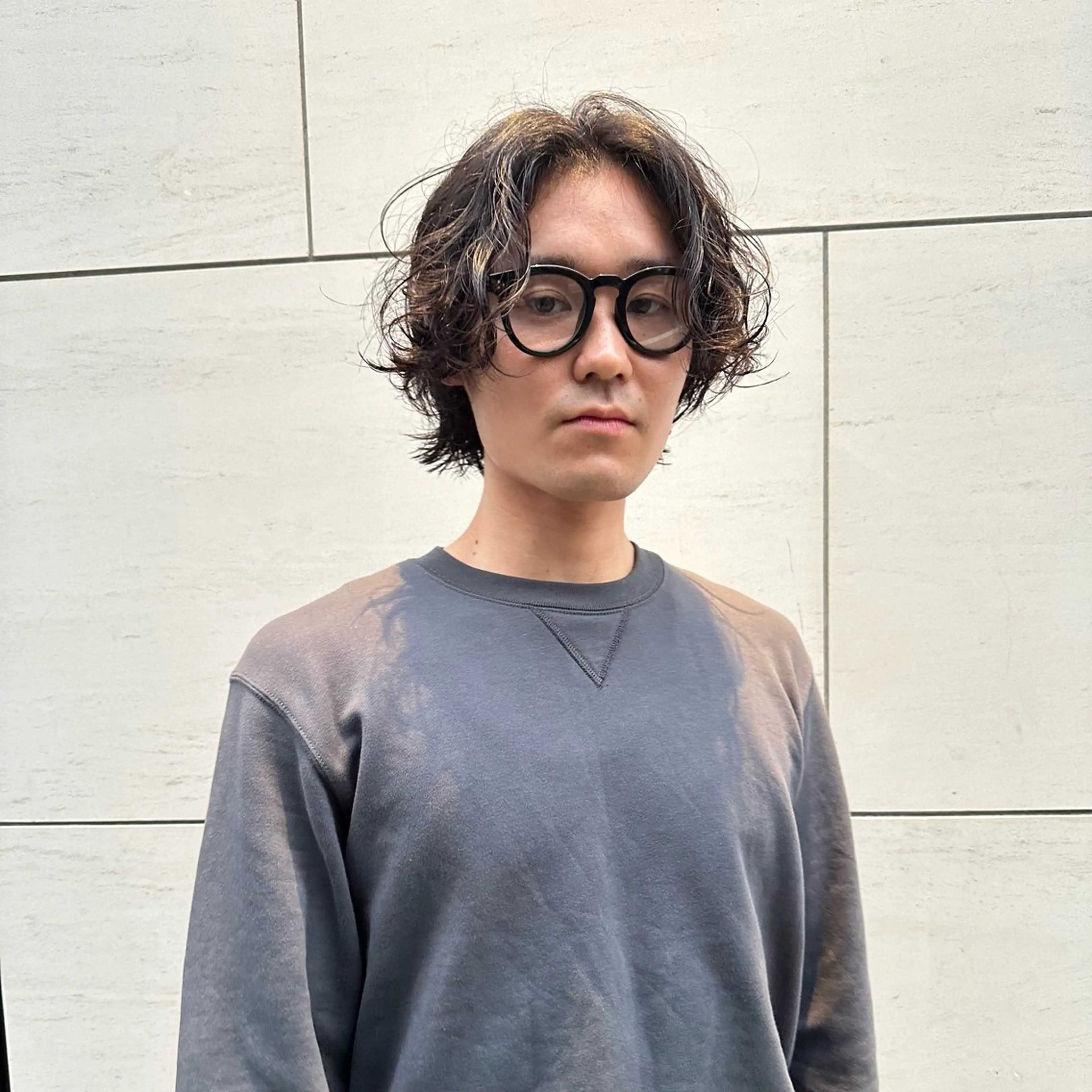 ミディアム パーマ メンズ ミディアムパーマ メンズパーマ メンズウルフカット ウルフカット カット パーマ 🌈圧倒的デザイン パーマ　関和希のヘアスタイル