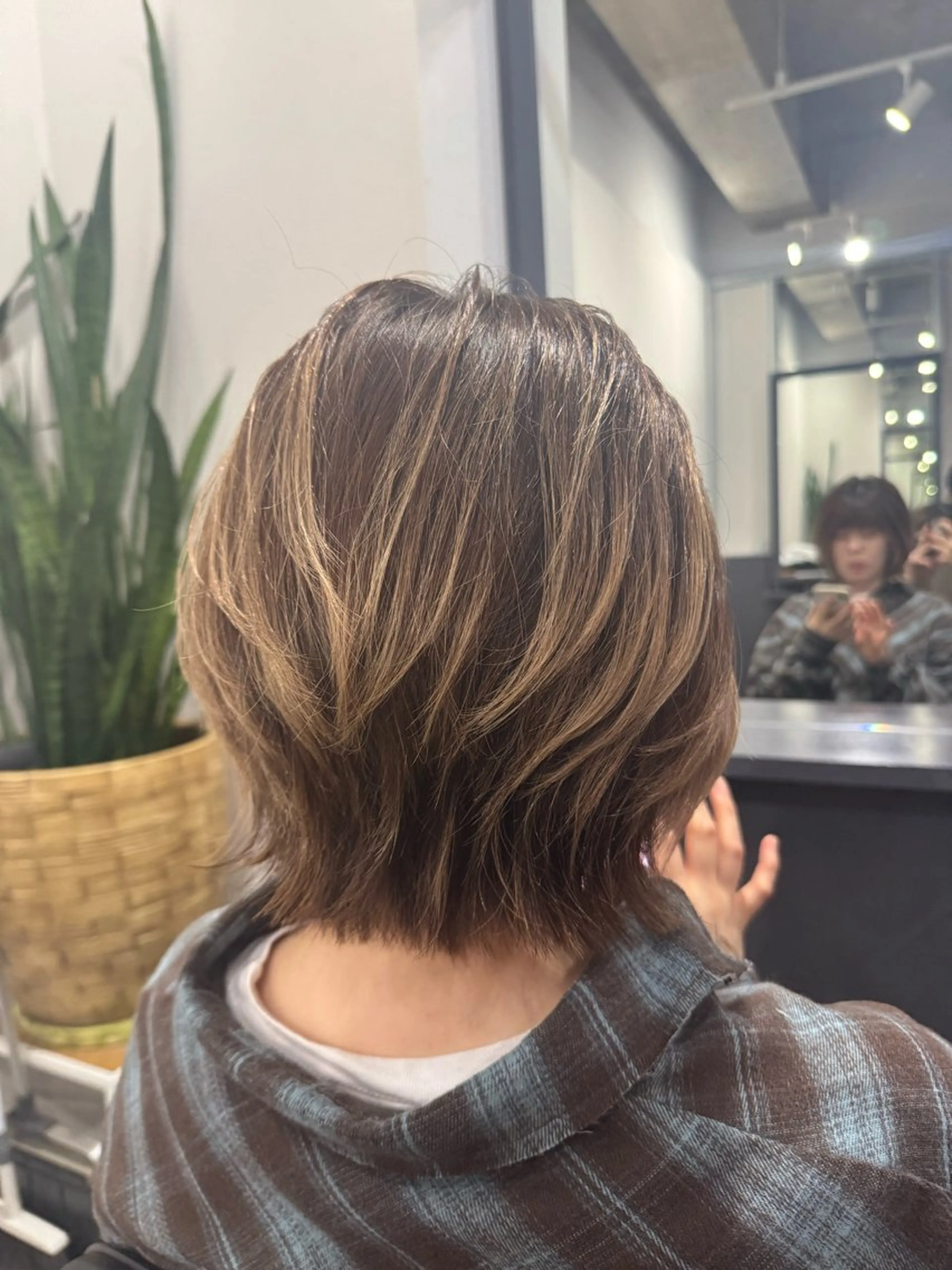 ミディアム カット ヘアカラー くせ毛多毛特化 高橋　淳のヘアスタイル