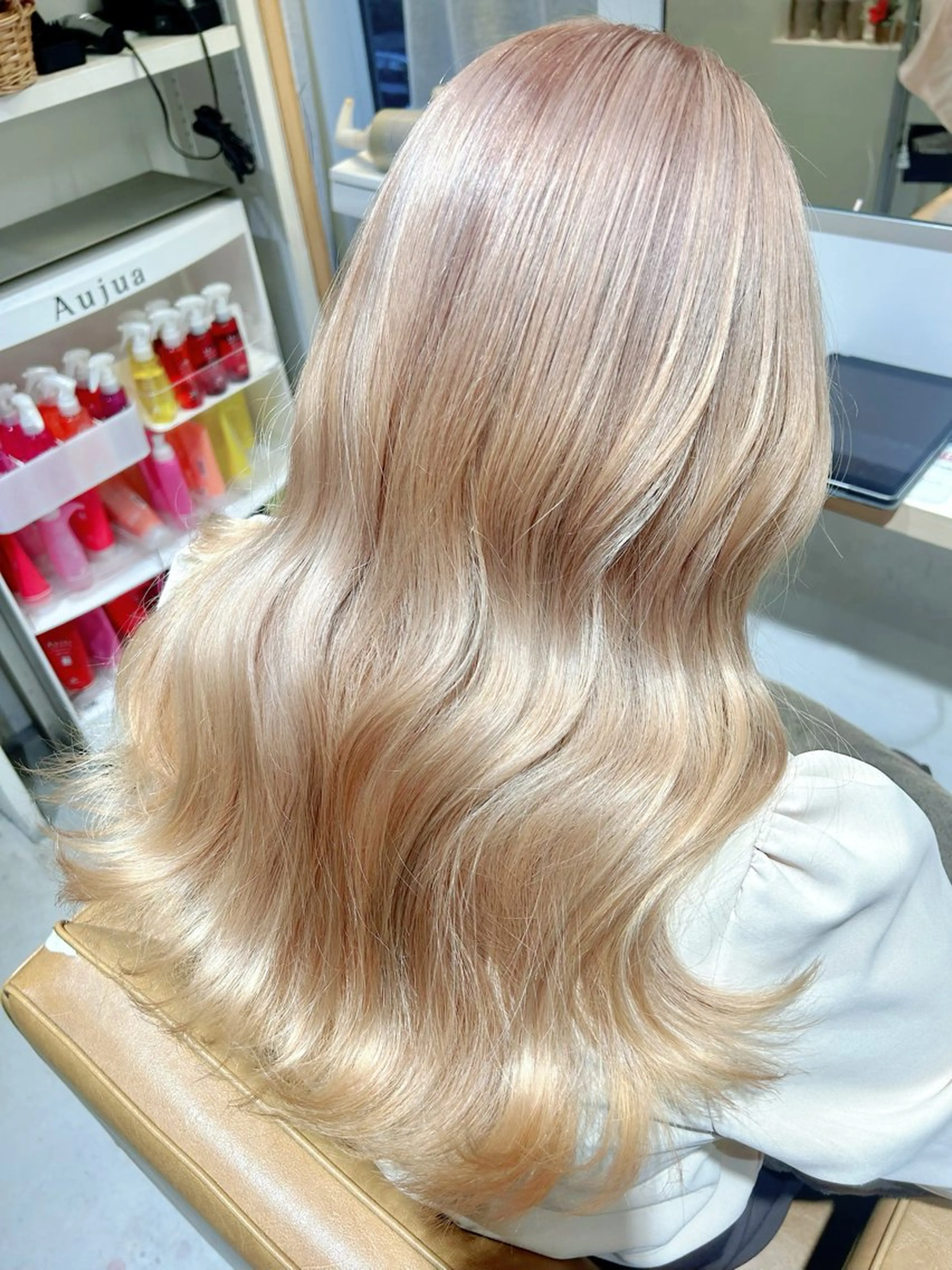 ロング ヘアカラー トリートメント 艶髪/韓国風🤍🖤 小林実央のヘアスタイル