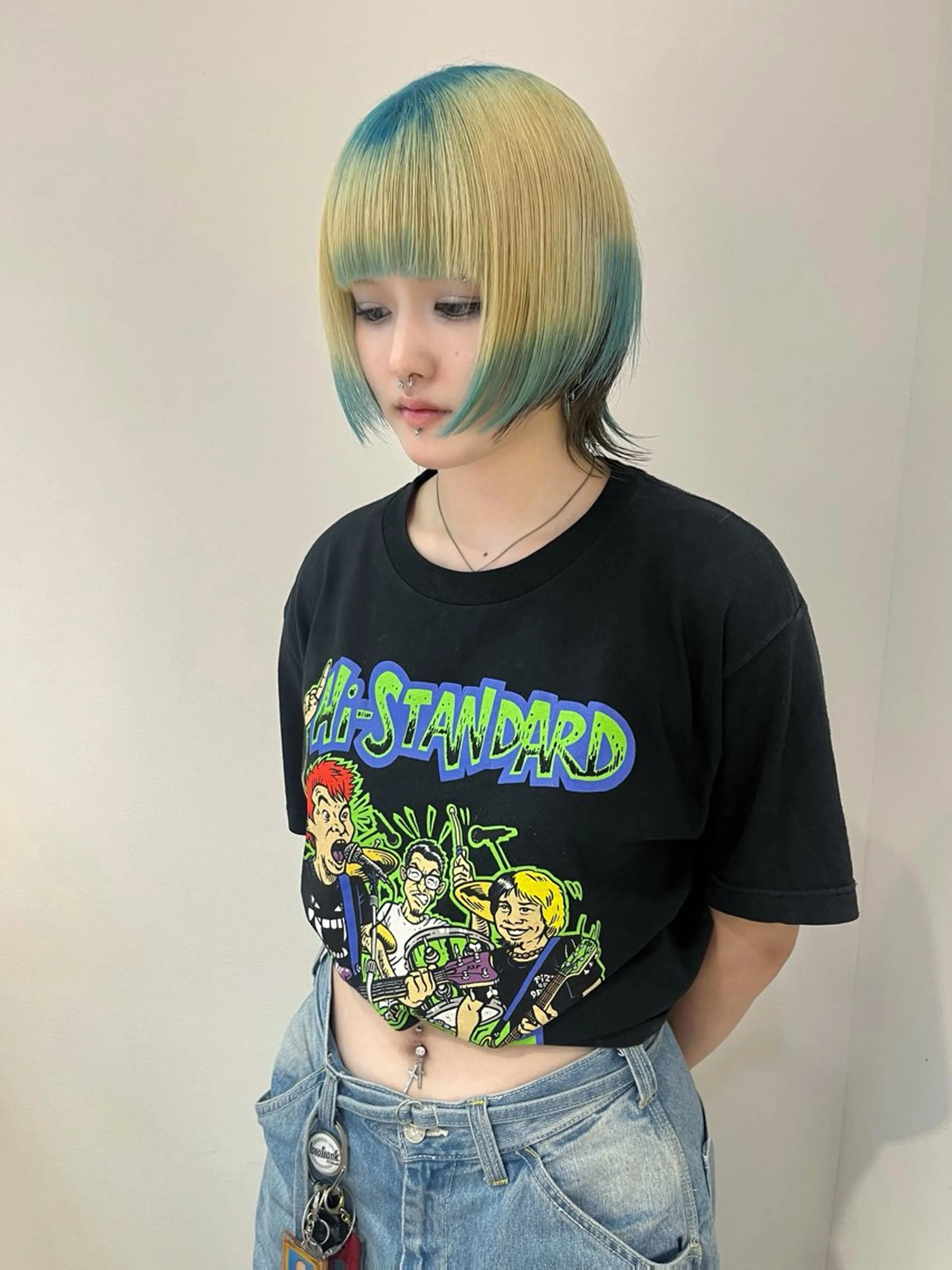 カラー バレイヤージュ ブリーチ ブロンド ケアブリーチ デザインカラー 心斎橋/ブロンド/ ペールカラー/あみかのヘアスタイル