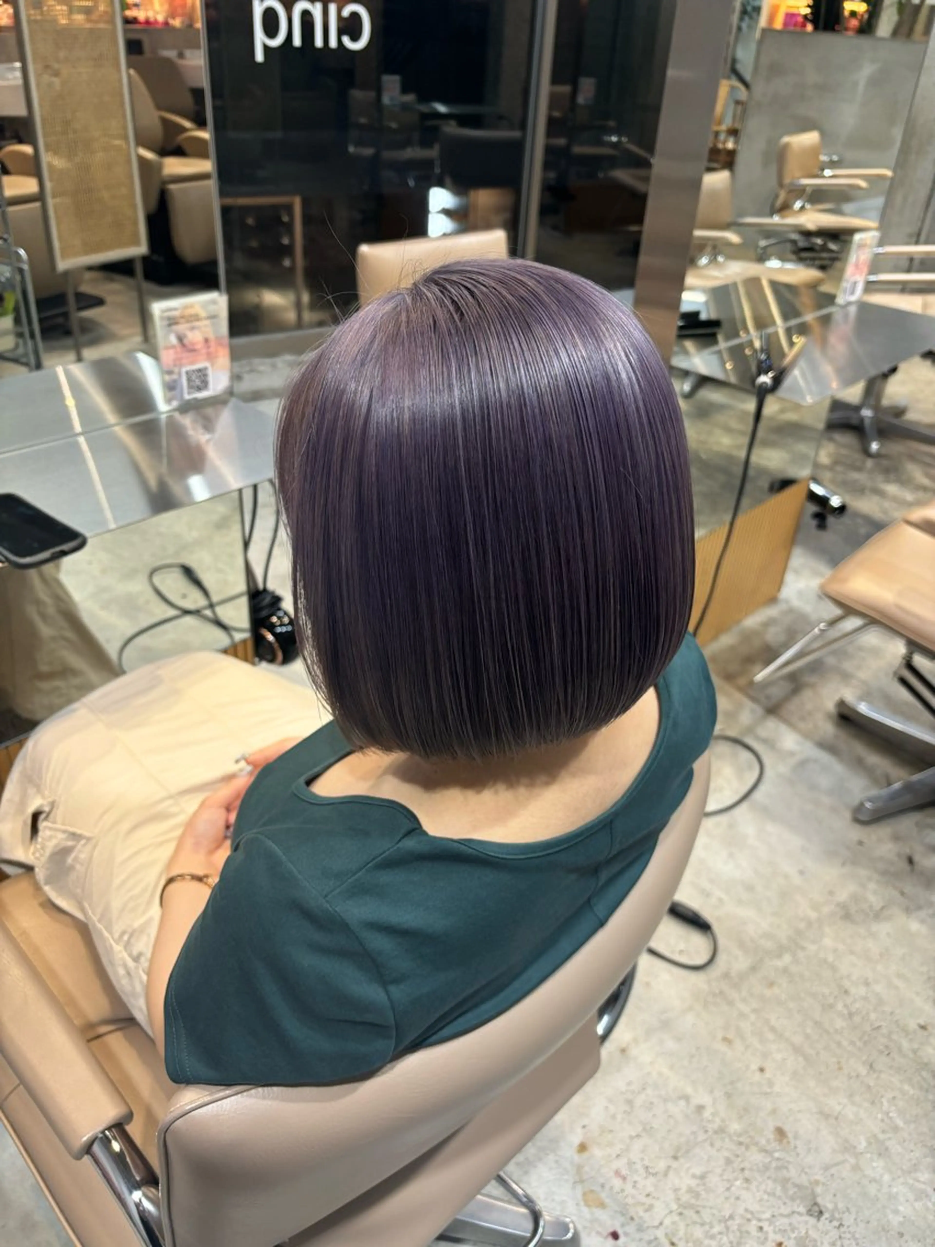 ショート ヘアカラー cinq所属・ハイトーン/ラベンダ ー/ yuina🪄のヘアスタイル