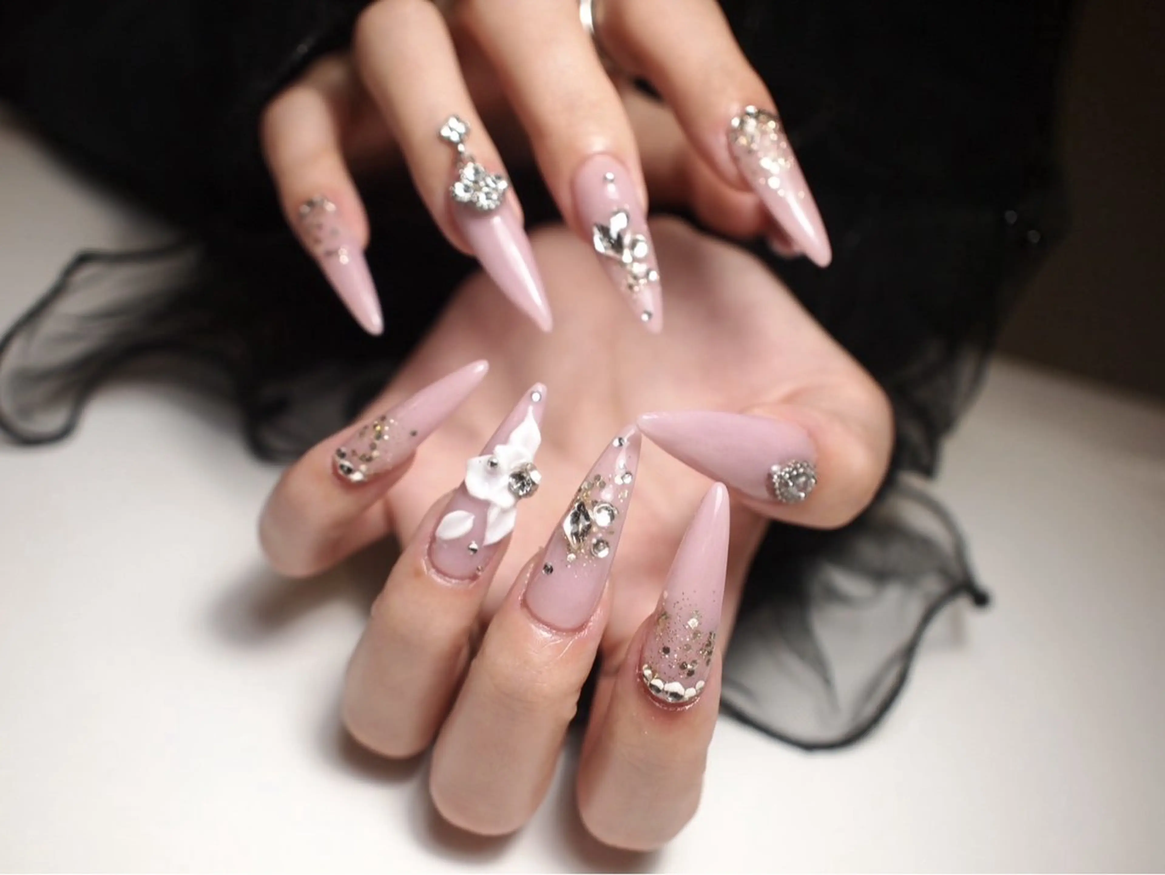 ネイル スカルプネイル 春ネイル 【ＯＲＧＡＮ】 nailのネイルデザイン