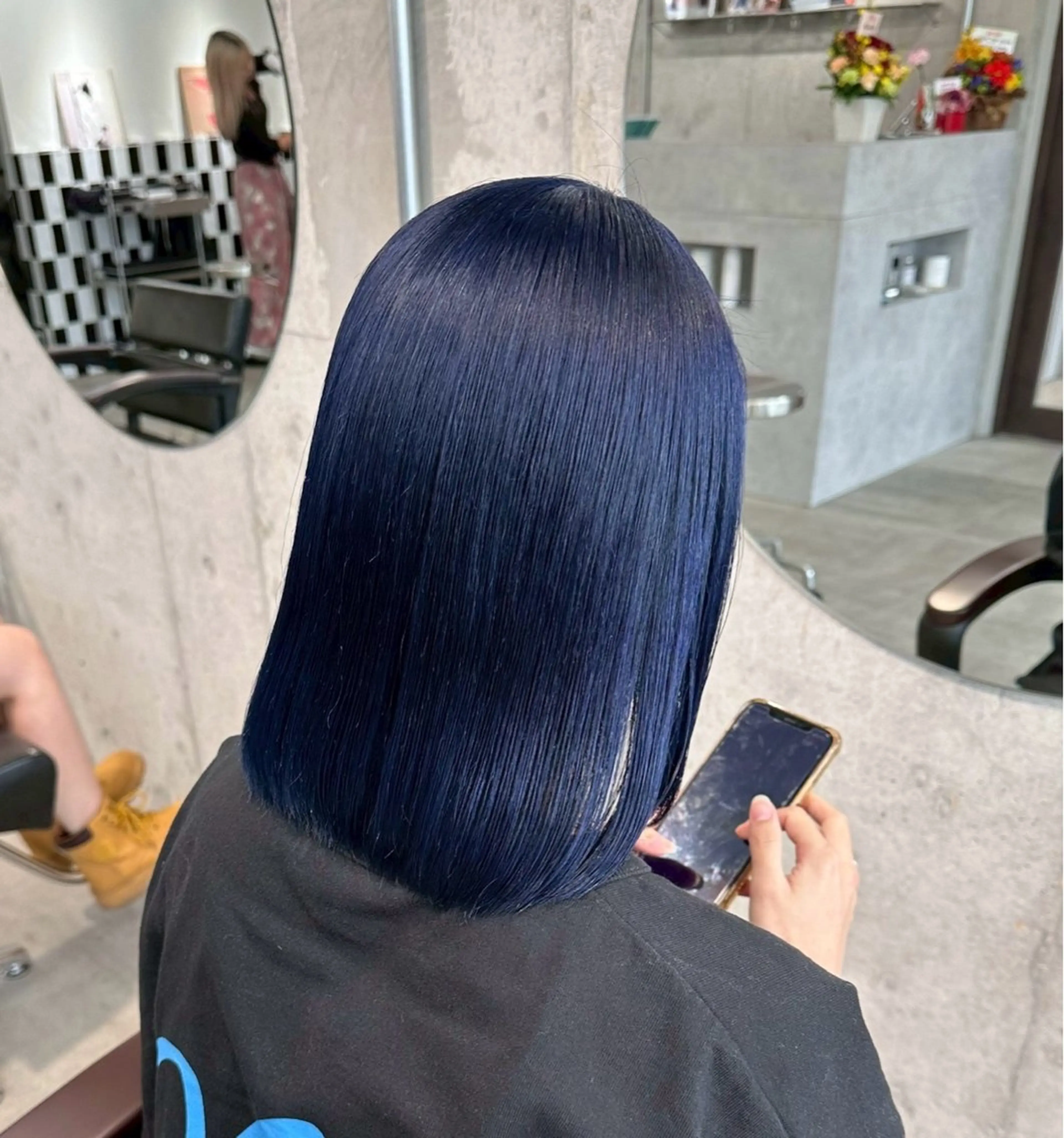 ミディアム カラー ヘアカラー フジマ ハルナのヘアスタイル