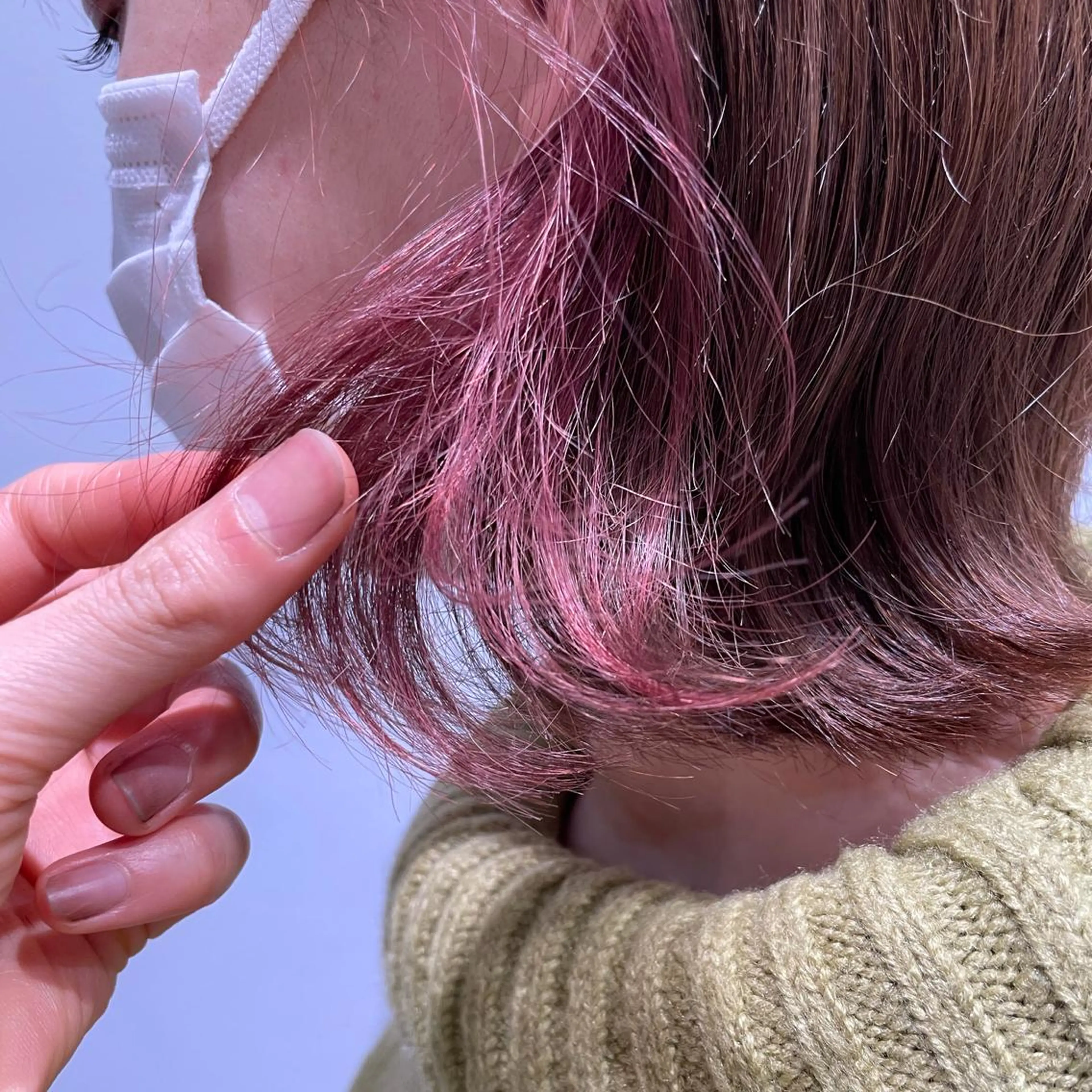 ミディアム カラー インナーカラー 斉藤 瑞恵のヘアスタイル