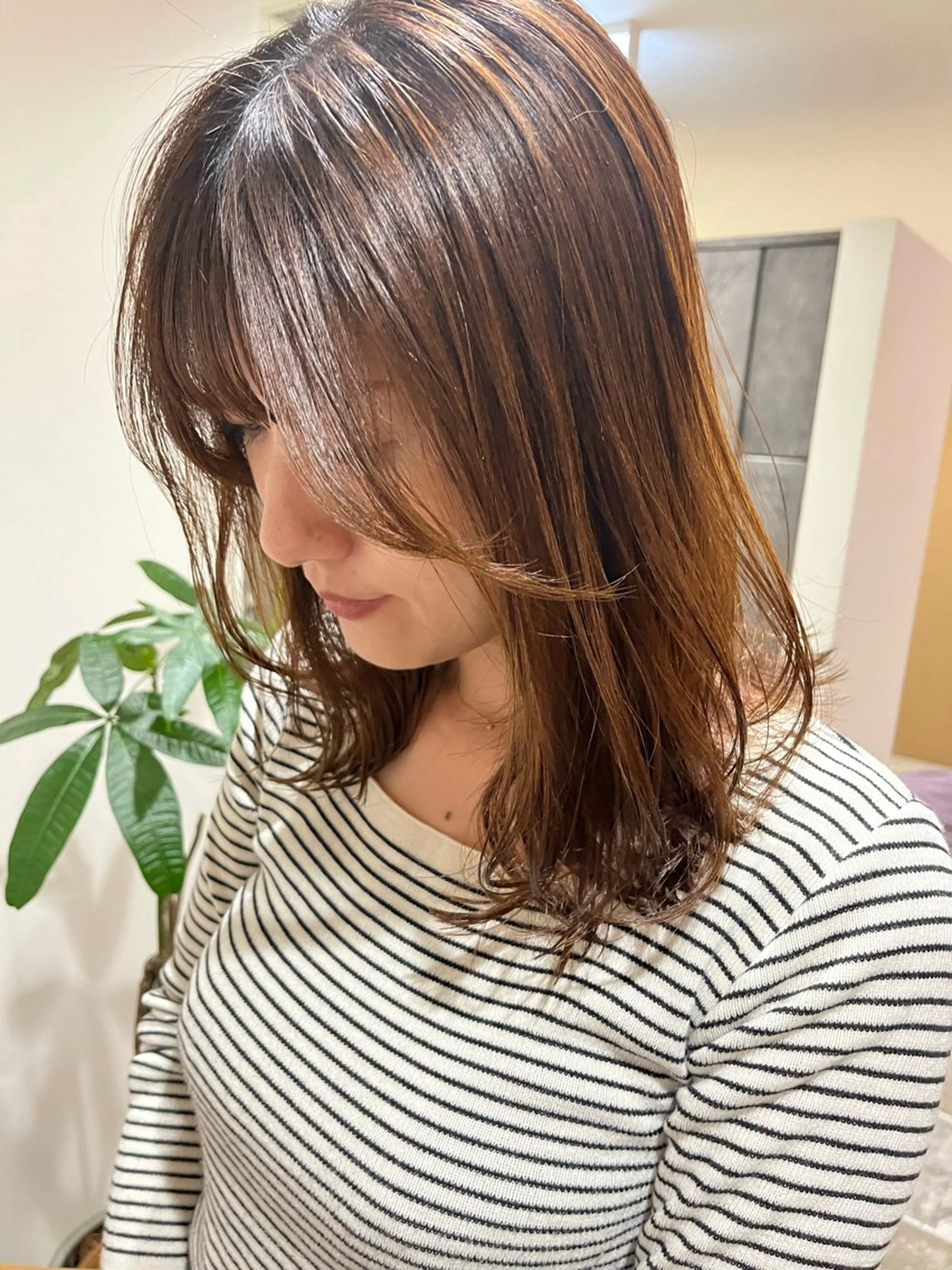 ミディアム 梅田美容室/カット /Maoのヘアスタイル