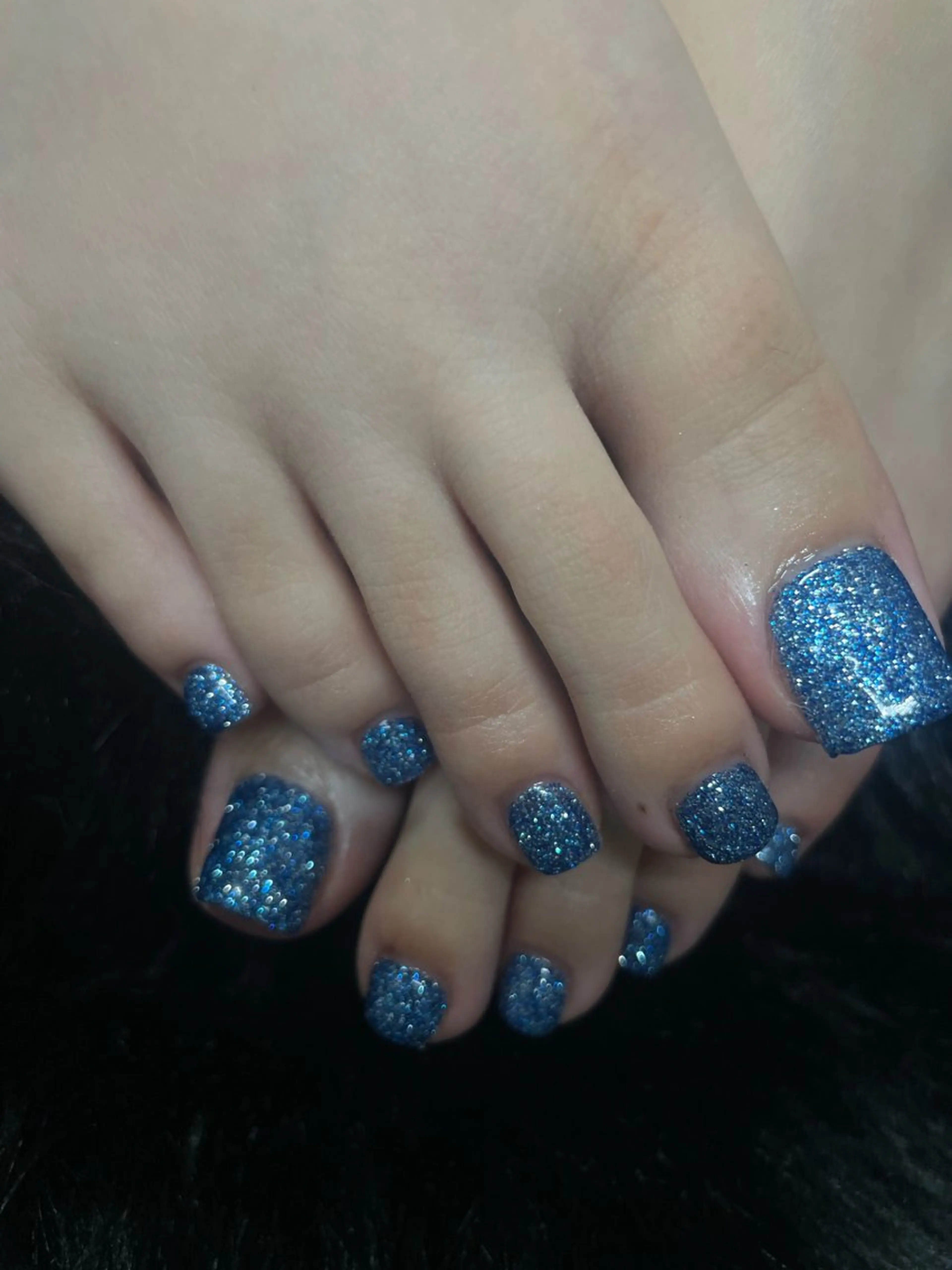 ネイル ブルー ラメ(グリッター) Private salon ANGEL所属・Private no nameのネイルデザイン