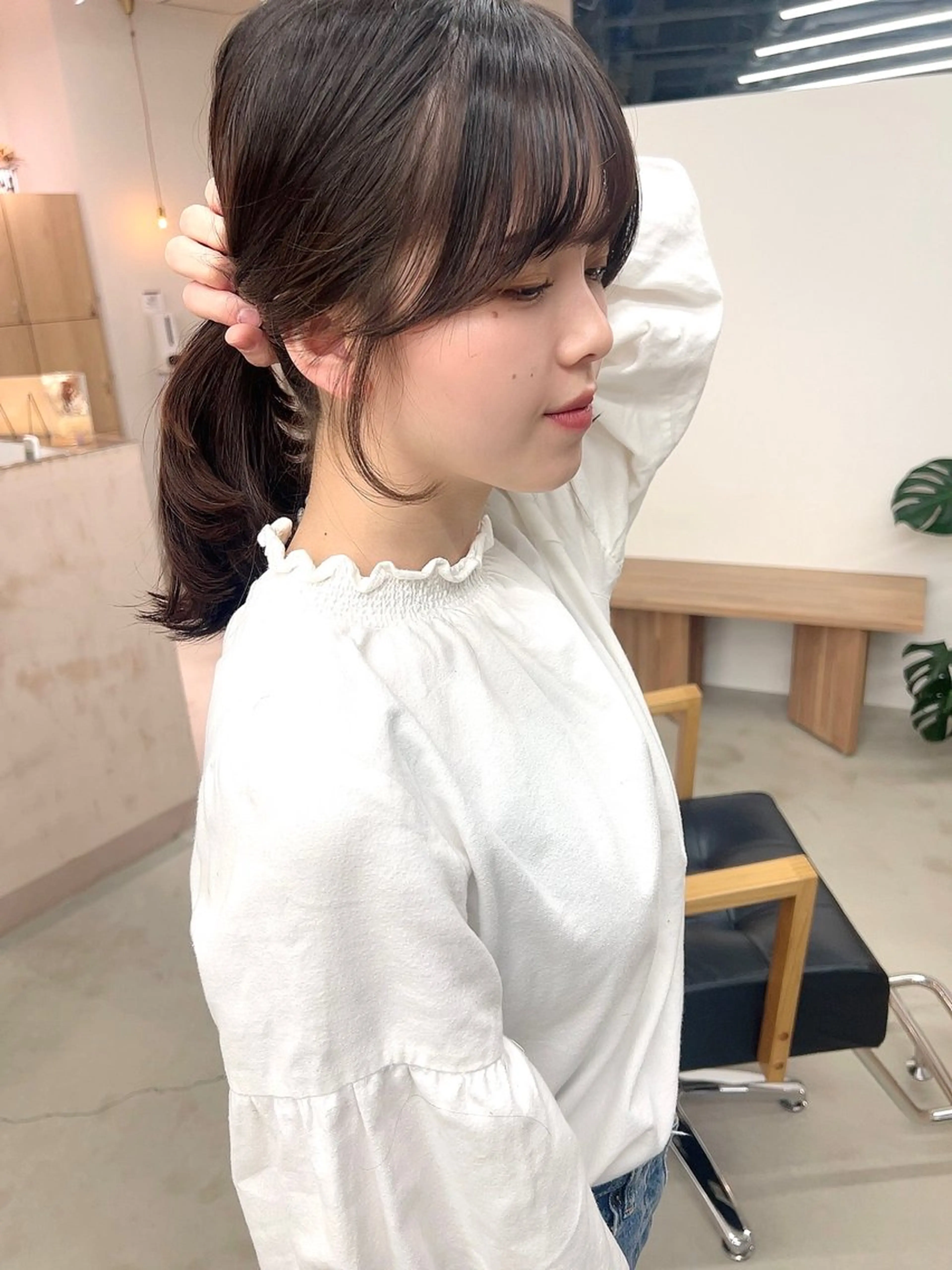 ロング カット ヘアカラー トリートメント vince. moekoのヘアスタイル