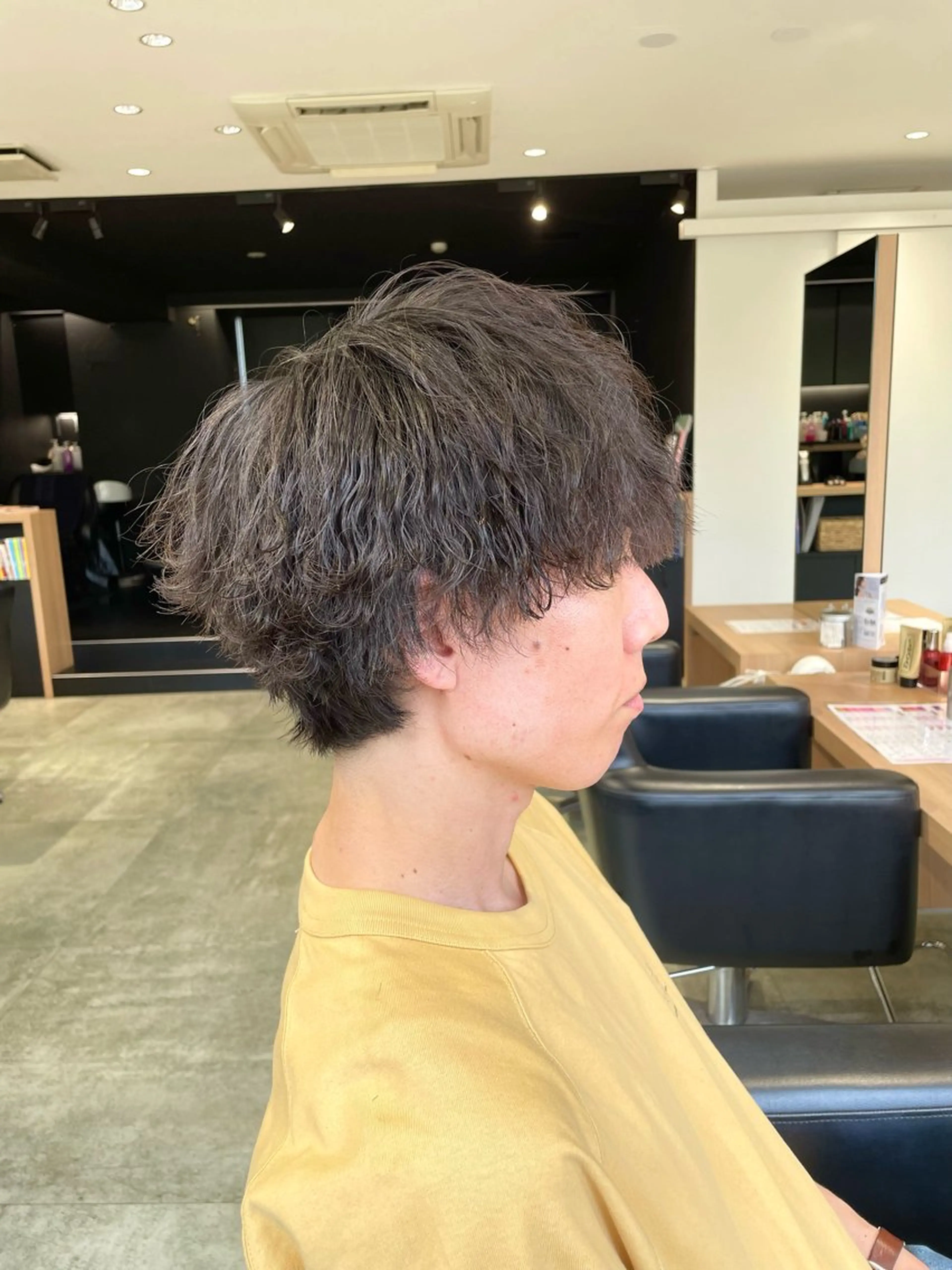 パーマ メンズ メンズパーマ 波巻きパーマ 長町/酸性ストレート /曲がる縮毛矯正のヘアスタイル